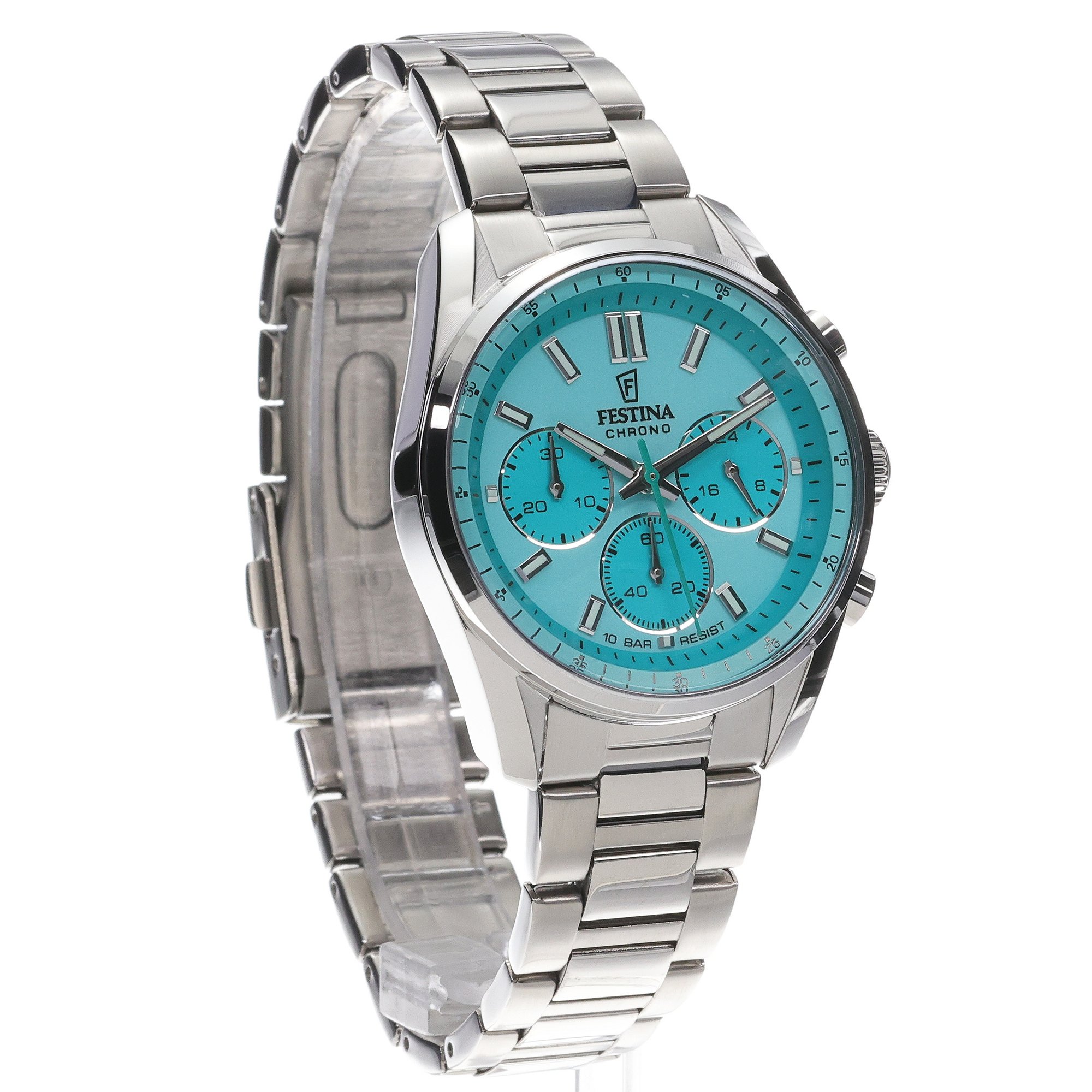Festina F20753-3 zegarek srebrny sportowy Boyfriend bransoleta - miniatura 3