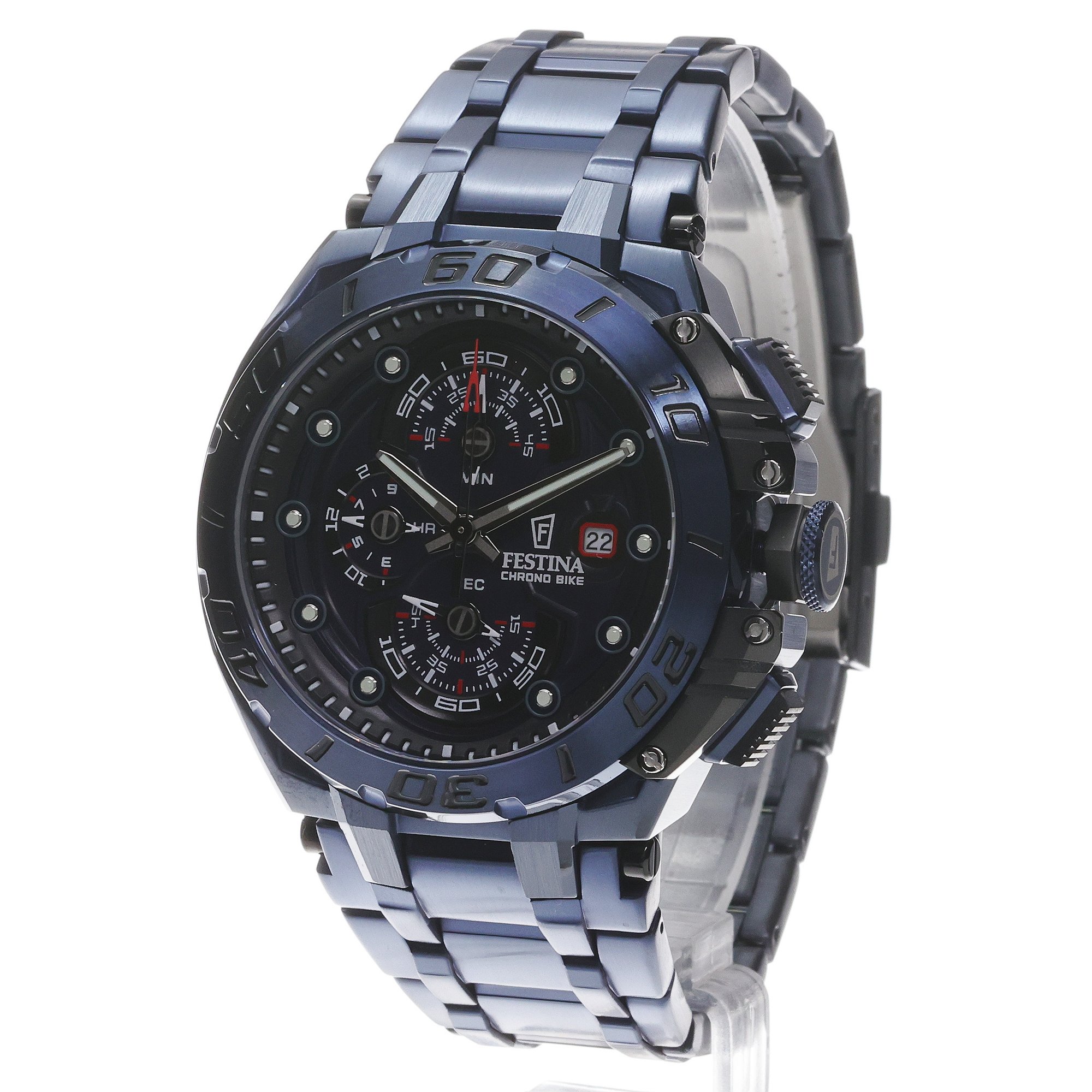 Festina F20757-1 Chrono Bike 2026 Special Edition Chrono Bike sportowy zegarek niebieski - miniatura 2