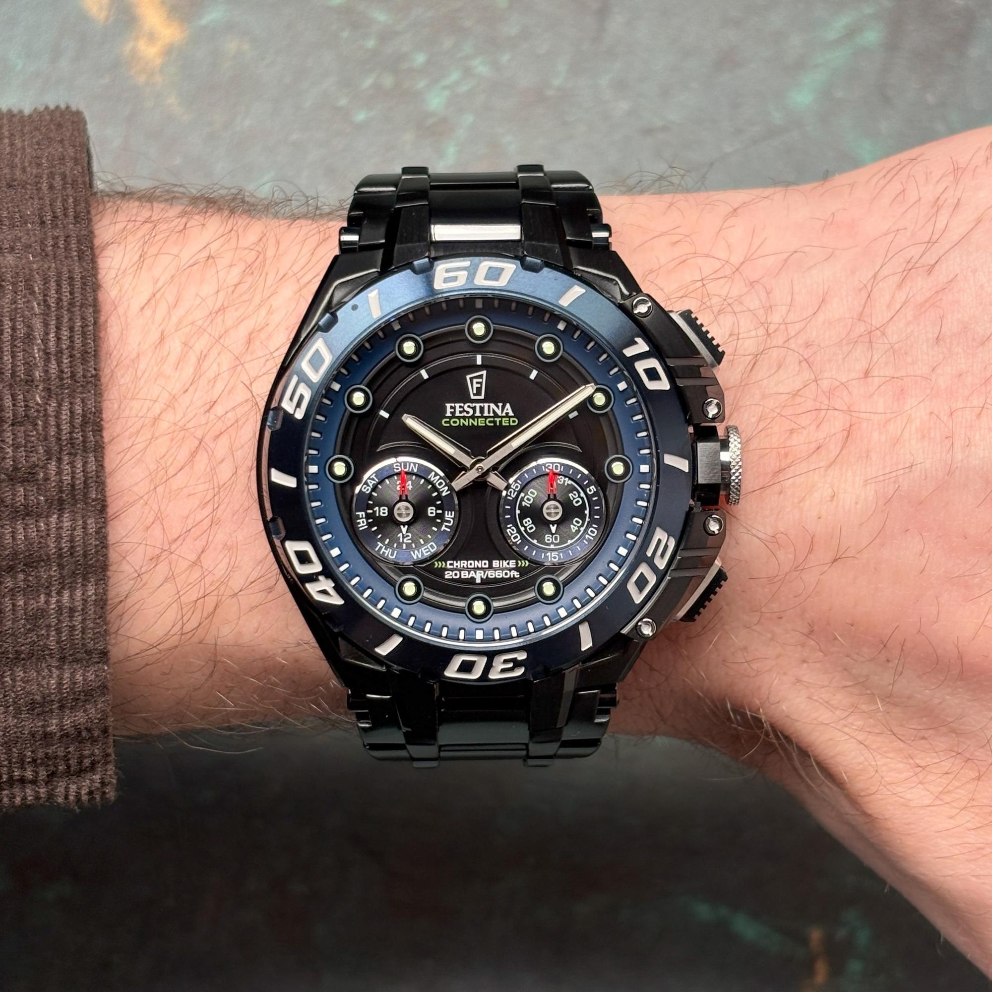 Festina F20762-1 Chrono Bike 2026 Conencted Chrono Bike sportowy smartwatch czarny - miniatura 9