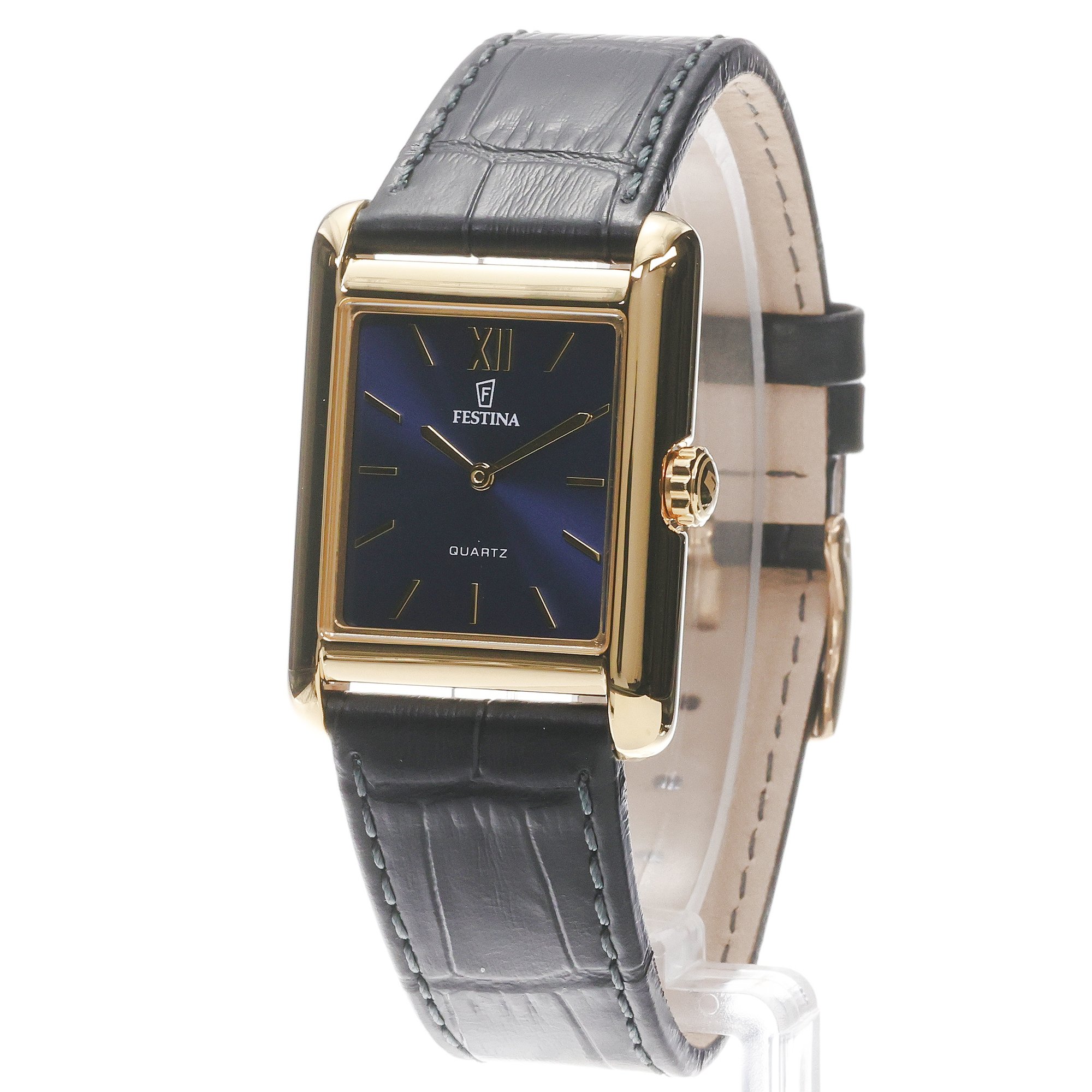 Festina F20772-4 zegarek złoty klasyczny On The Square pasek - miniatura 2