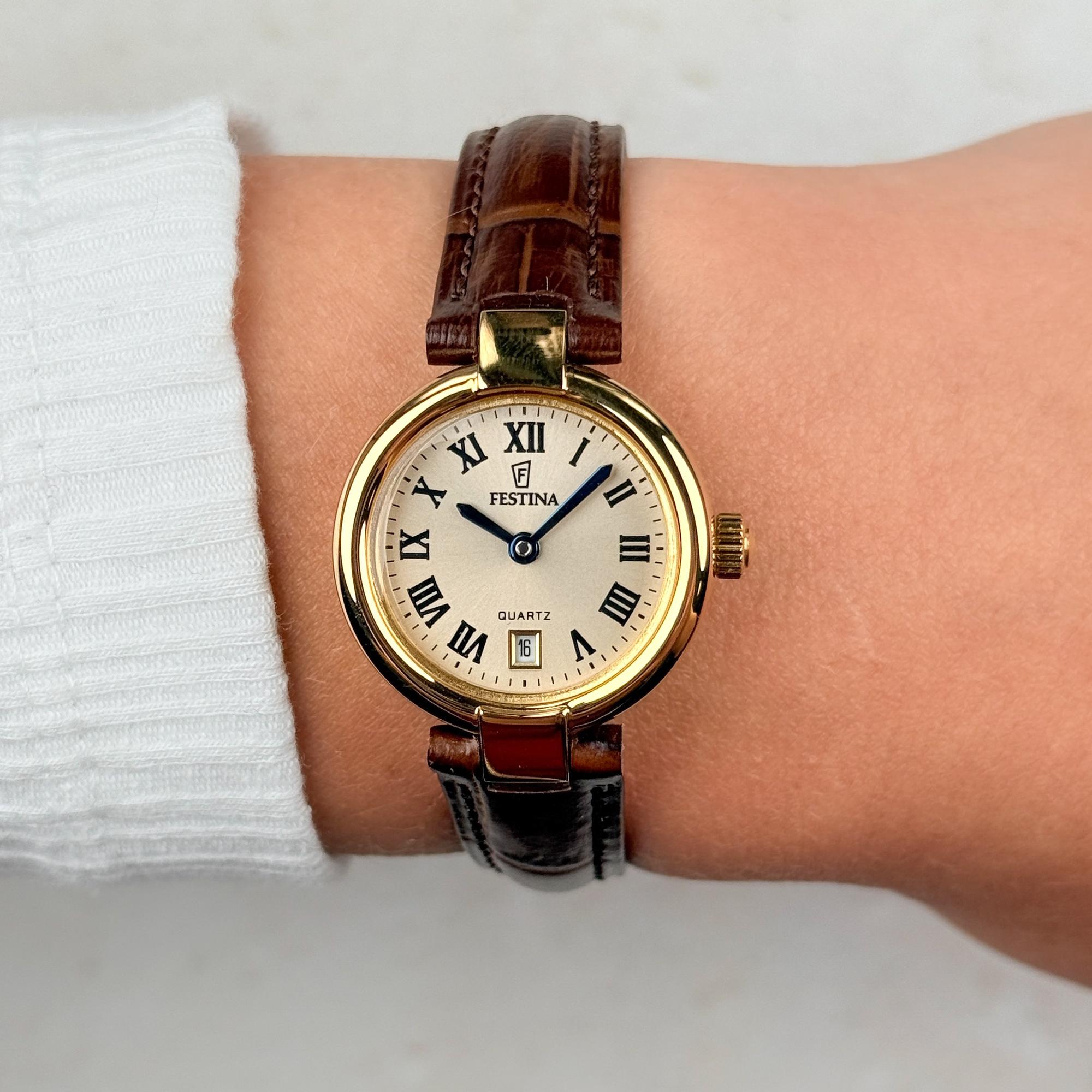 Festina F20783-2 Mademoiselle Mademoiselle klasyczny zegarek złoty