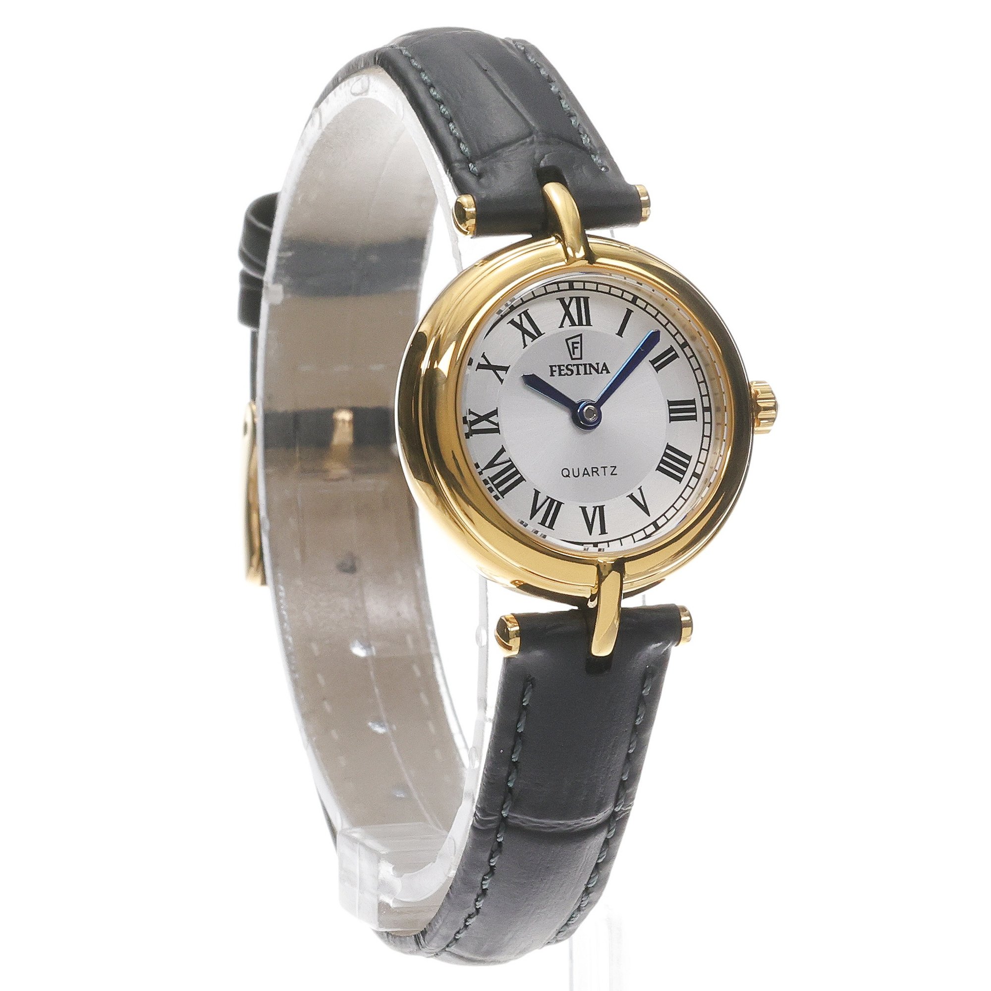 Festina F20788-1 zegarek złoty klasyczny Mademoiselle pasek