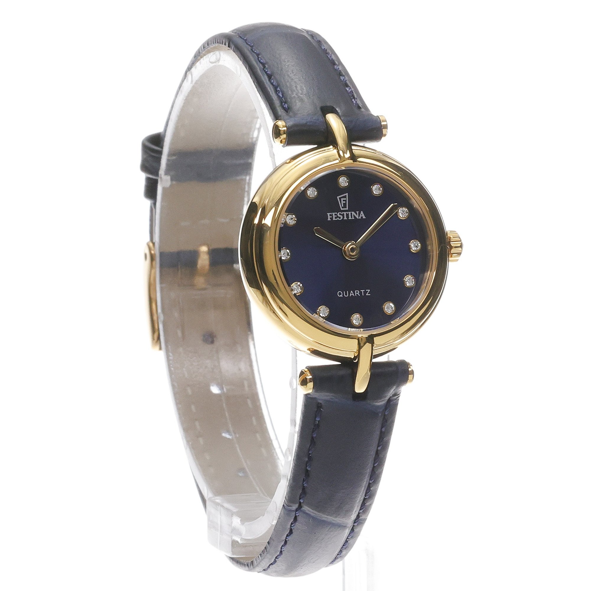 Festina F20788-3 zegarek złoty klasyczny Mademoiselle pasek - miniatura 3