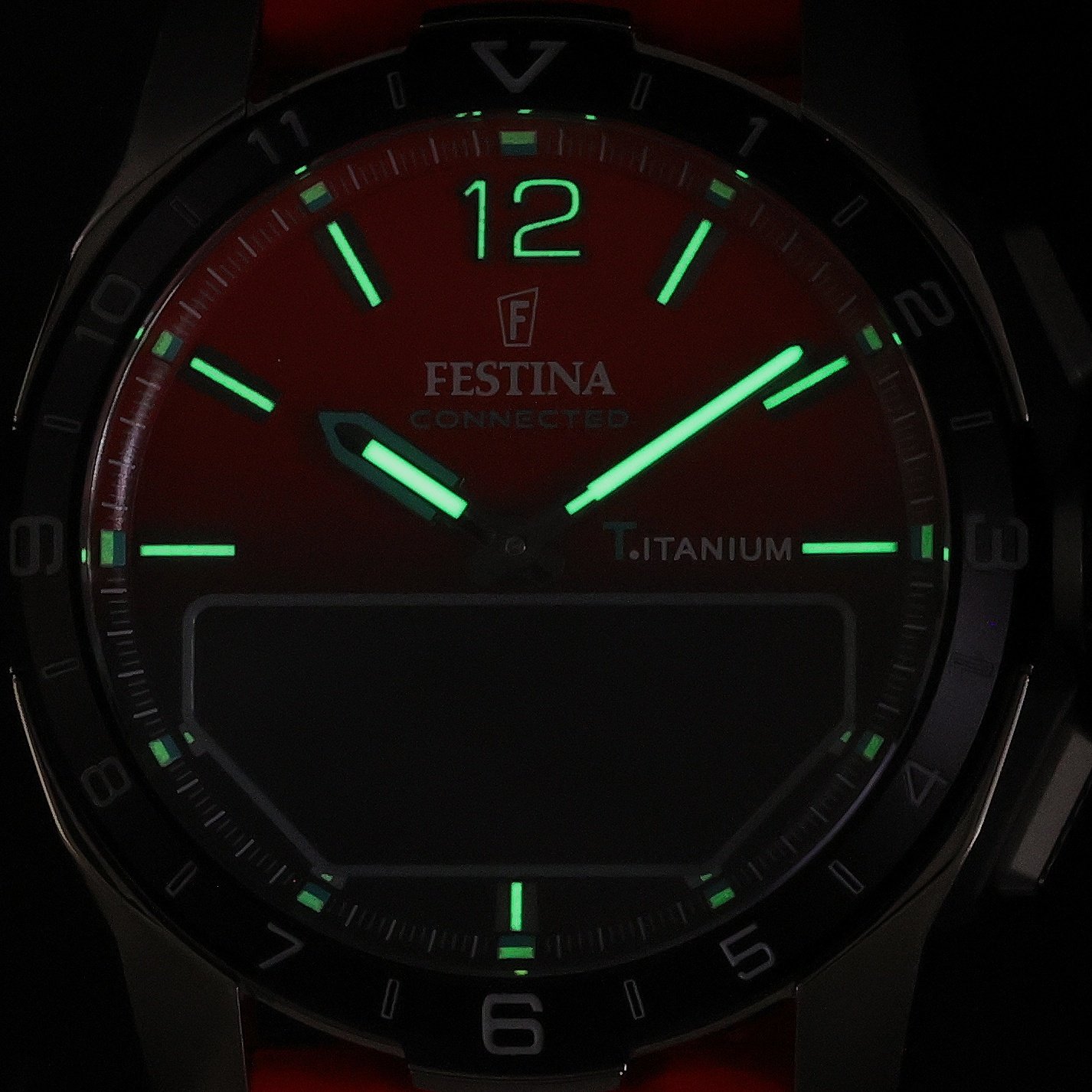 Festina F23000-6 Connected Titanium Connected sportowy smartwatch szary