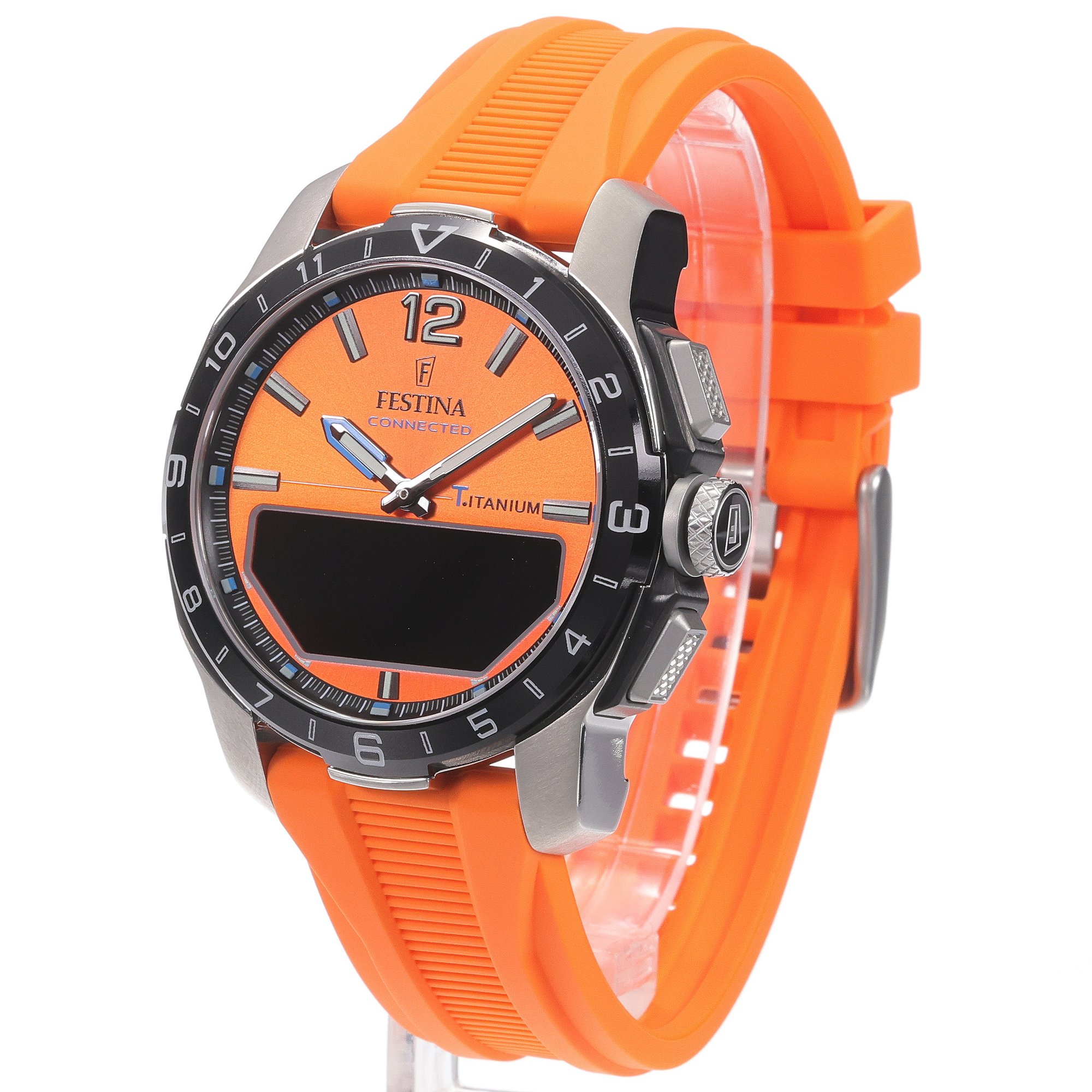 Festina F23000-7 Connected Connected Titanium smartwatch męski sportowy szafirowe