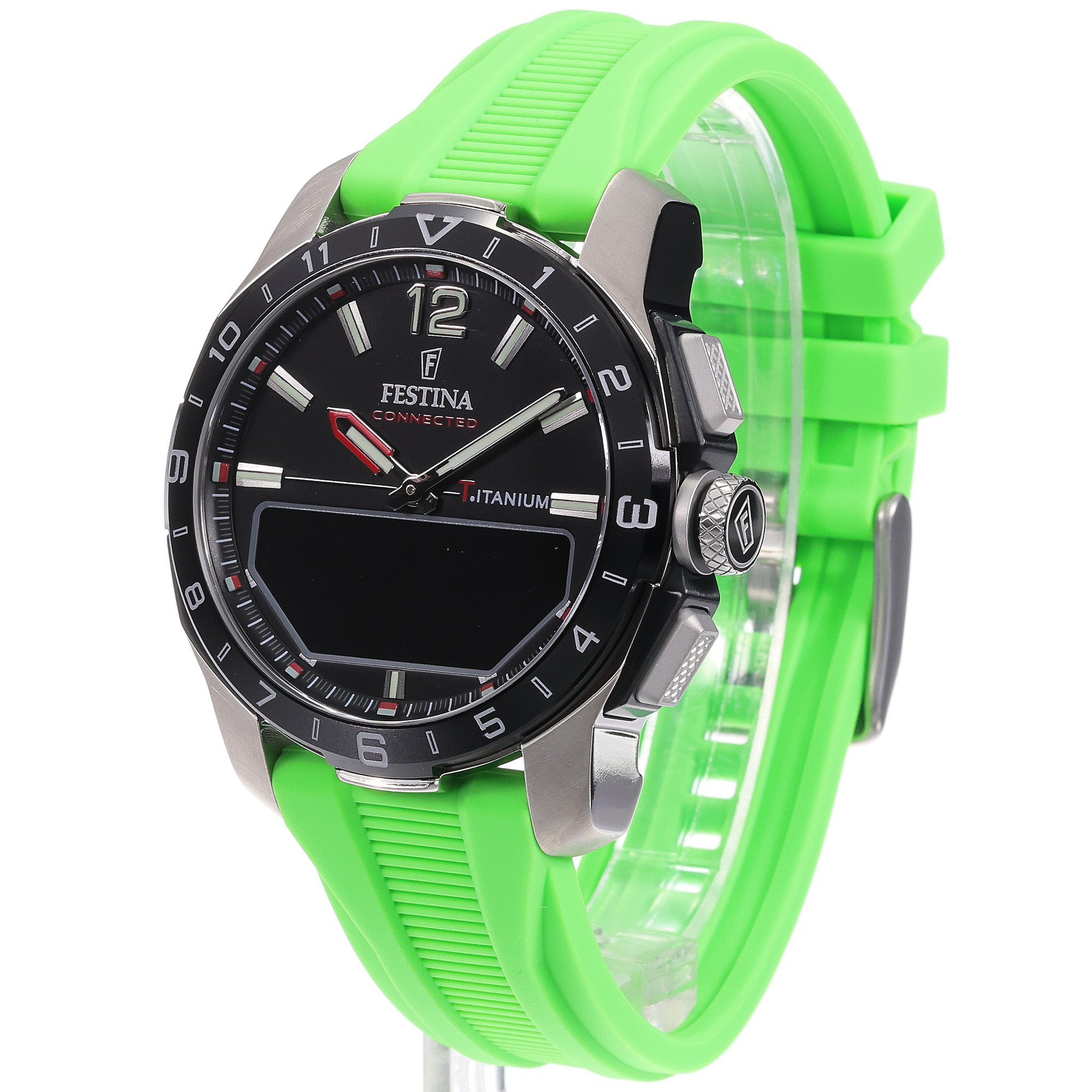 Festina F23000-B Connected Connected Titanium smartwatch męski sportowy szafirowe