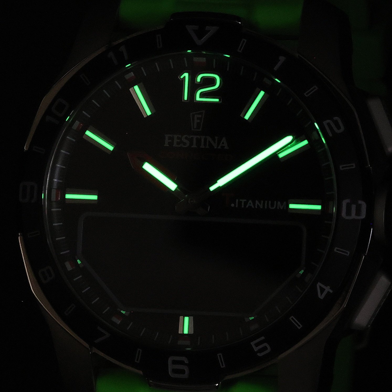 Festina F23000-B Connected Titanium Connected sportowy smartwatch szary