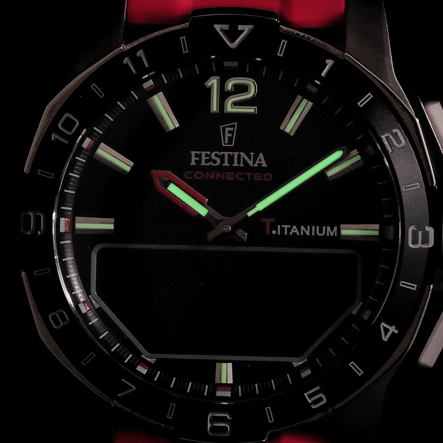 Festina F23000-C Connected Titanium Connected sportowy smartwatch szary