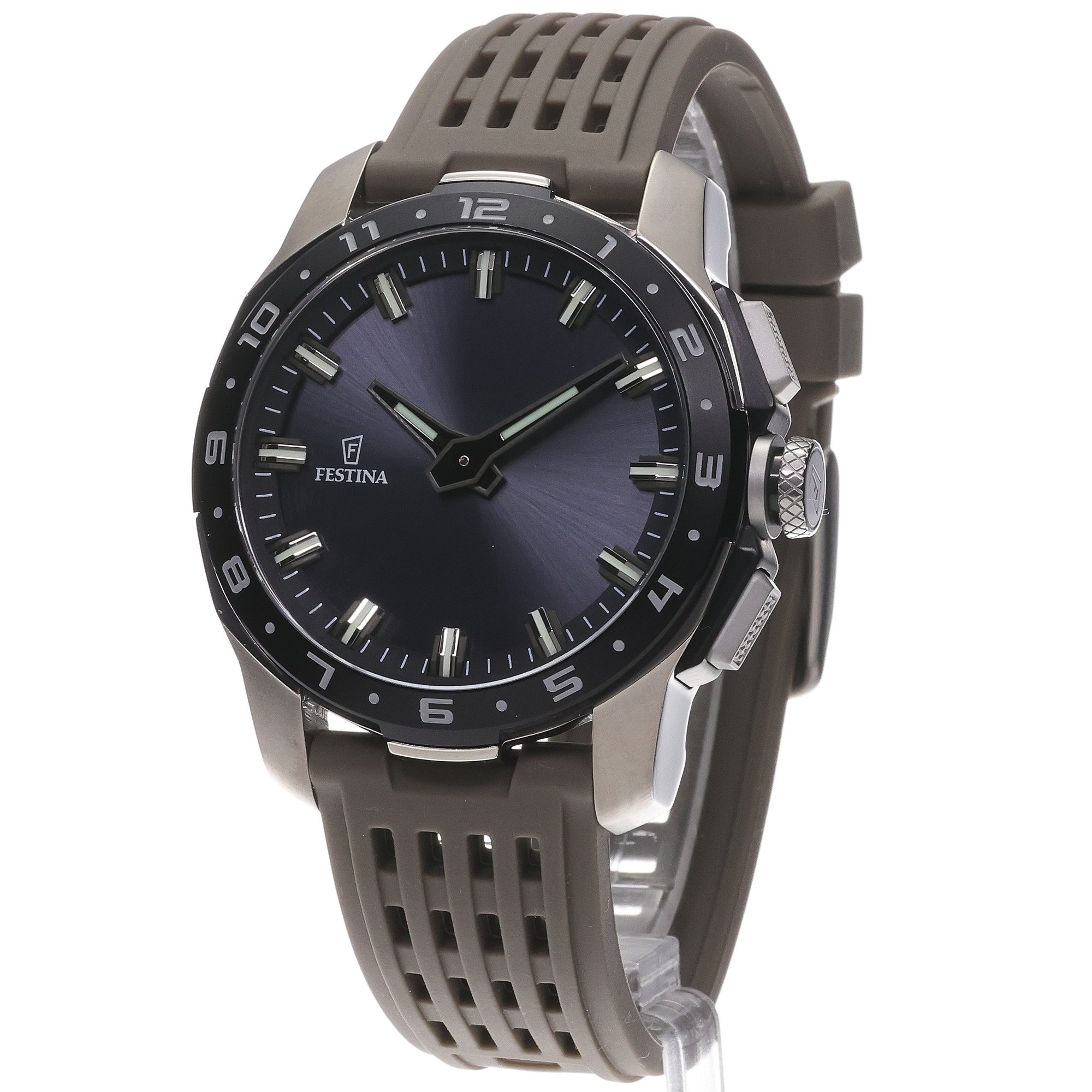Festina F23305-6 Connected Full D Khaki Connected klasyczny smartwatch szary - miniatura 2