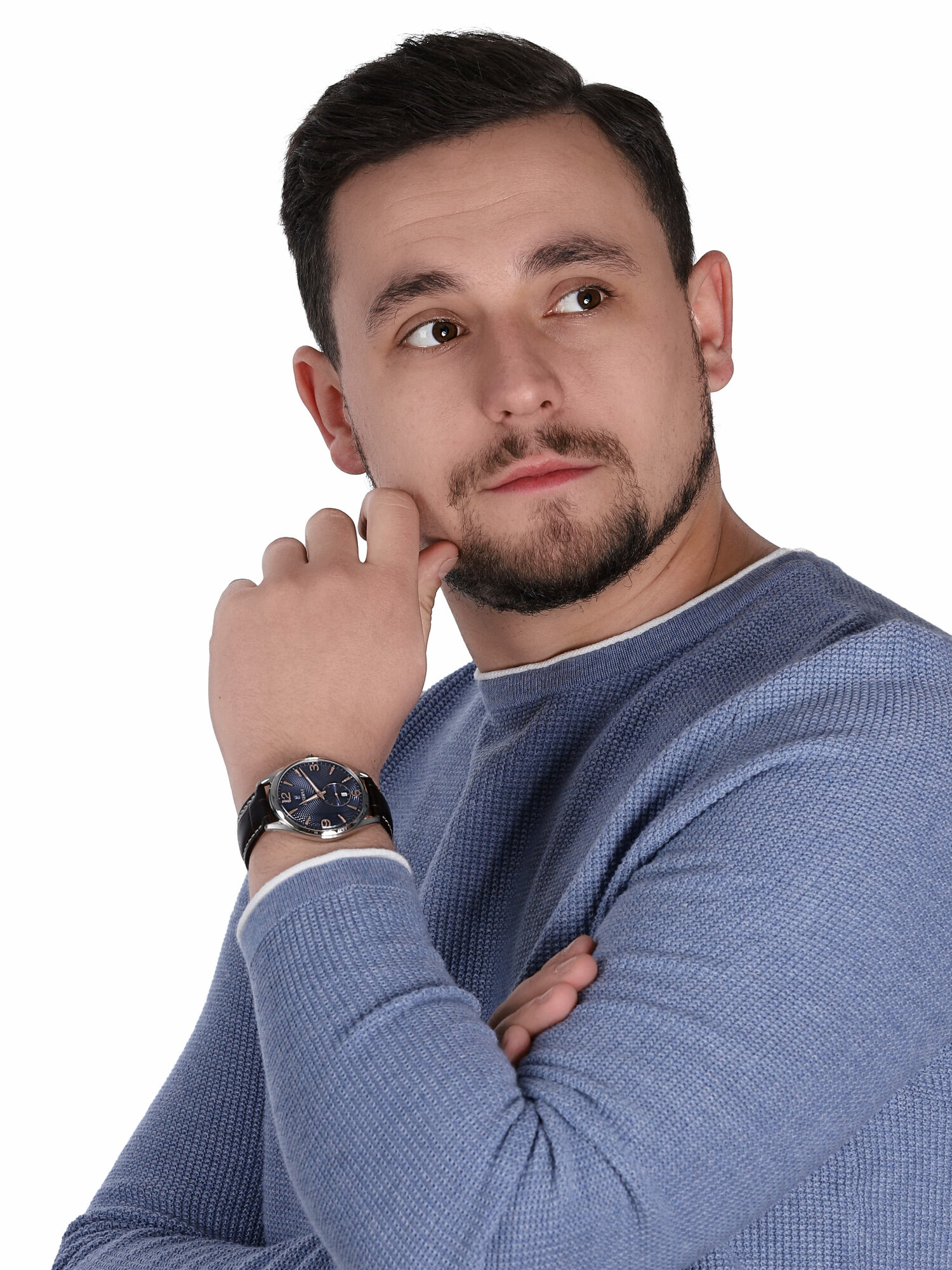 Festina F6857-8 zegarek srebrny klasyczny Classic pasek - miniatura 2