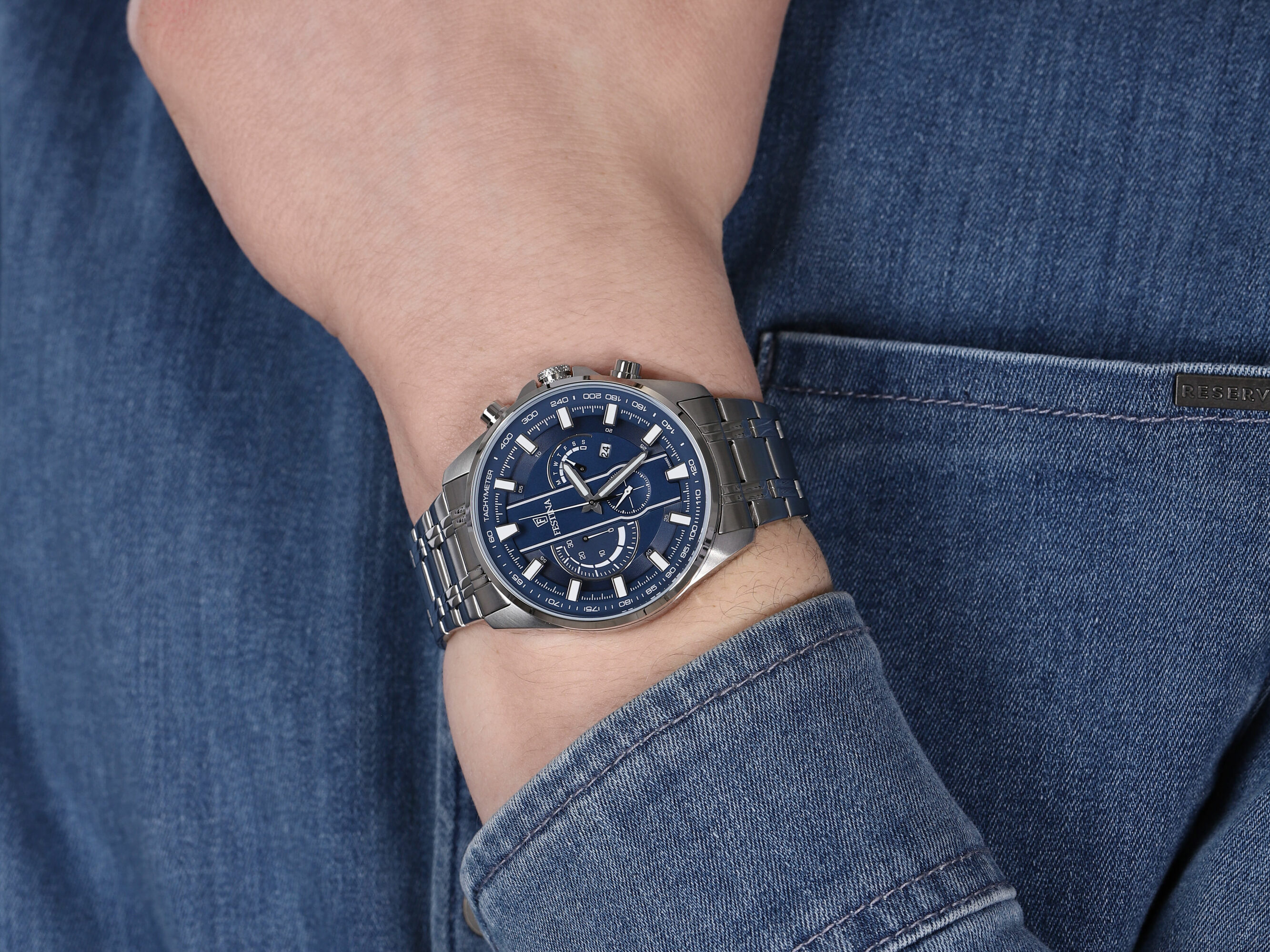 Festina F6866-2 zegarek męski Chronograf - miniatura 4