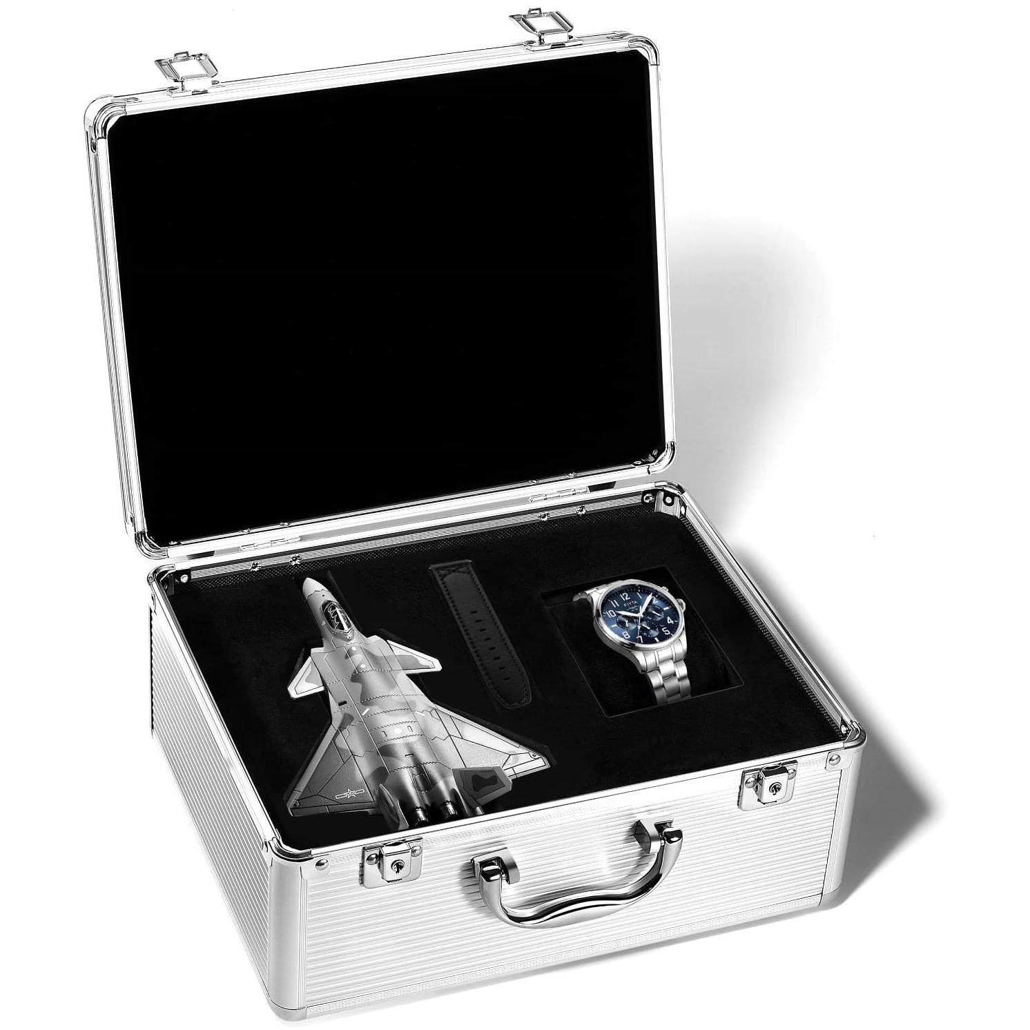 Fiyta GA881007WLW zegarek srebrny elegancki Męskie bransoleta - miniatura 5