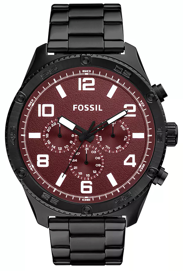 Fossil BROX MULTIFUNCTION Black Stainless Steel 50mm BQ2803