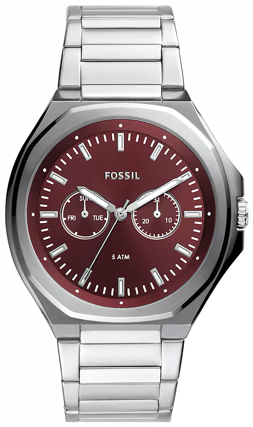 Fossil EVANSTON MULTIFUNCTION Stainless Steel 45mm BQ2807