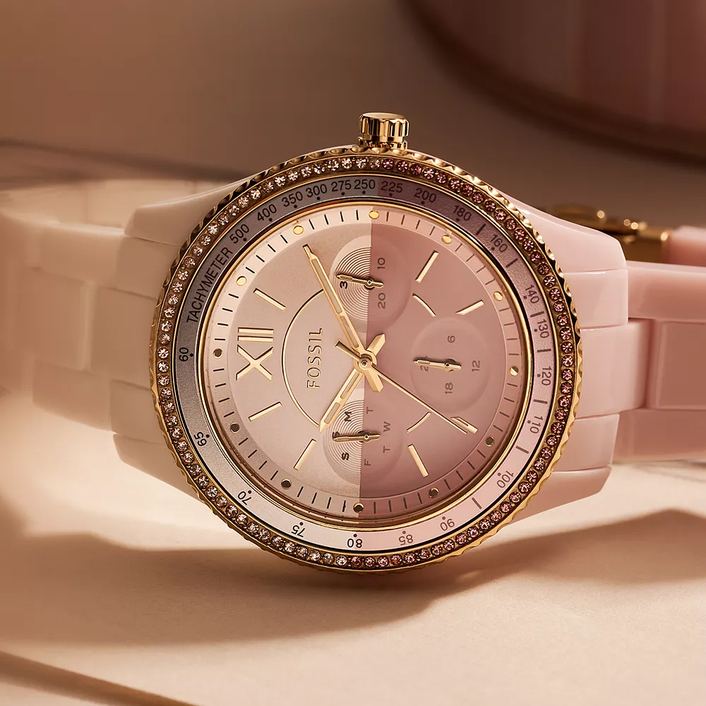 Fossil CE1119 zegarek różowy fashion-modowy Damskie bransoleta - miniatura 5