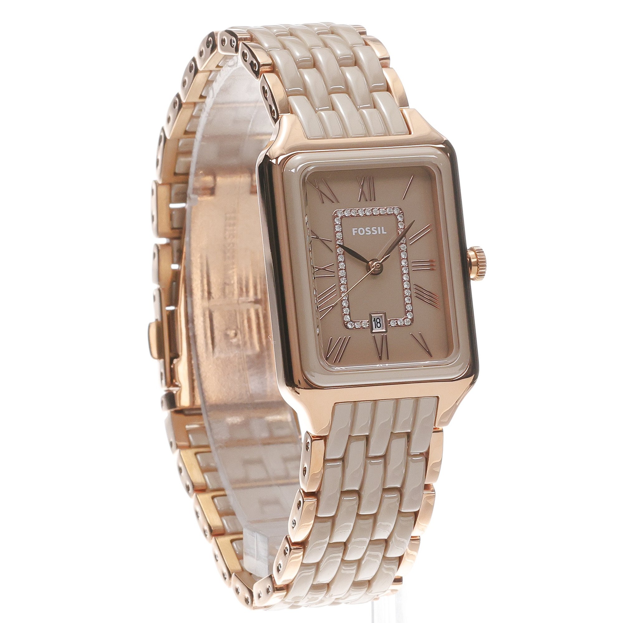 Fossil CE1137 zegarek damski Damskie różowe złoto - miniatura 3