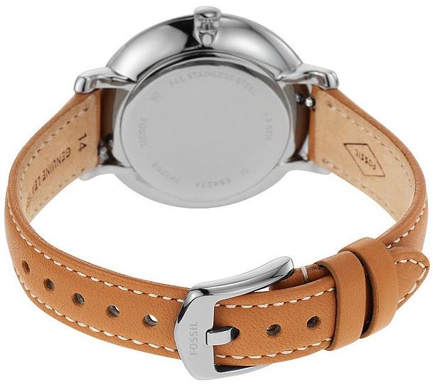 Fossil ES4274 Jacqueline Jacqueline Brown Leather Strap 36mm zegarek damski klasyczny mineralne