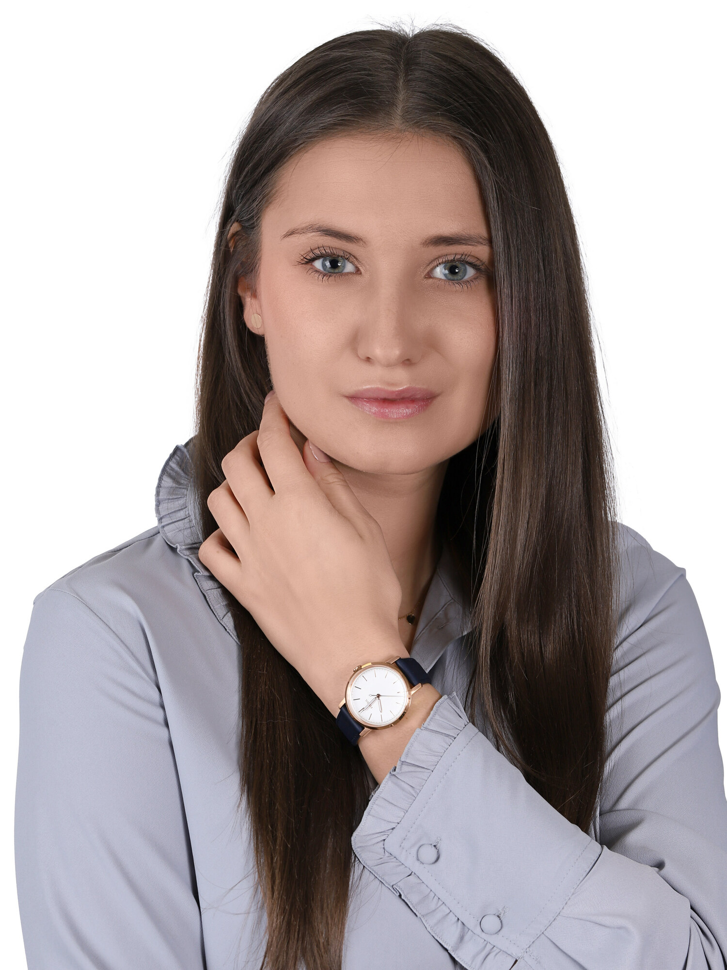 Fossil ES4338 zegarek różowe złoto klasyczny Neely pasek - miniatura 2