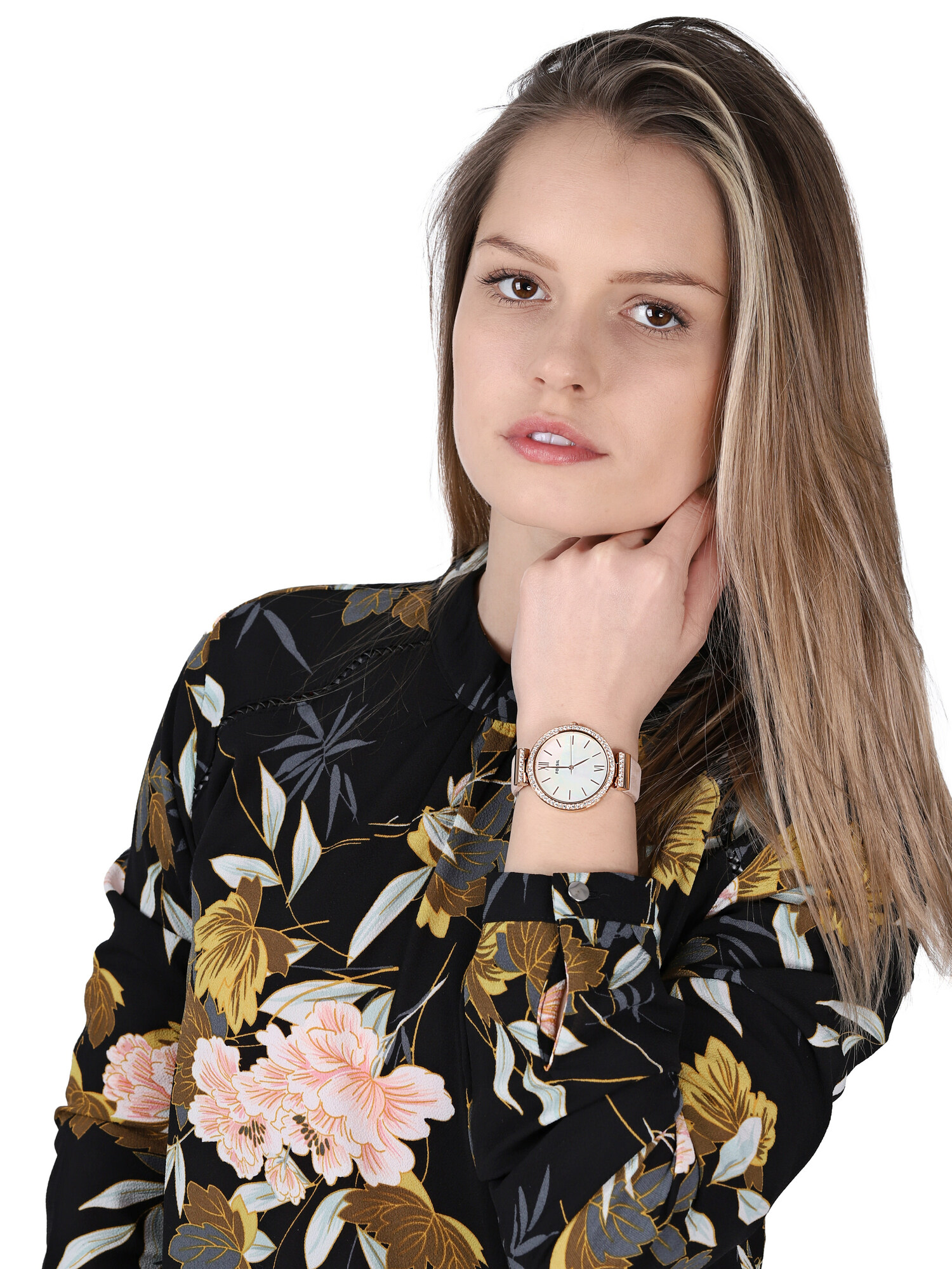 Fossil ES4537 MADELINE Madeline klasyczny zegarek różowe złoto - miniatura 2