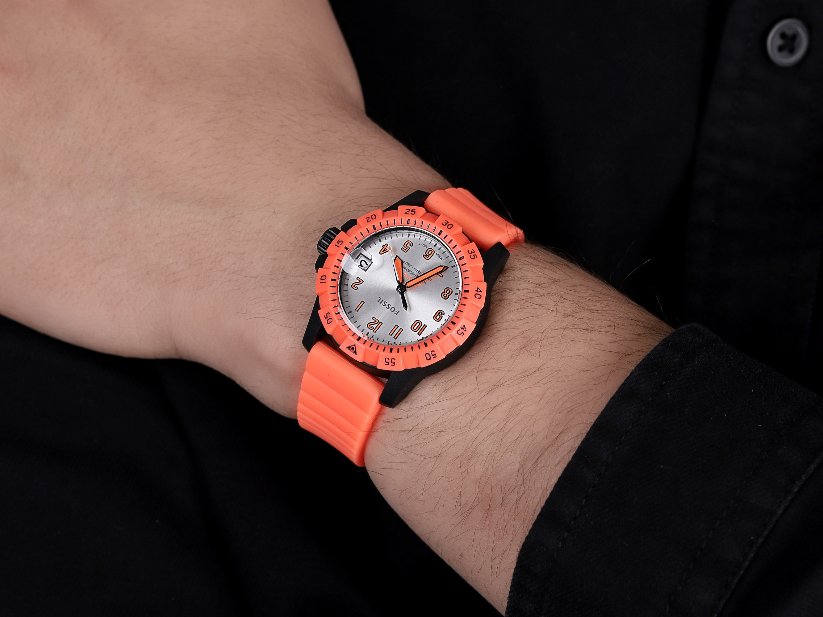 Fossil ES4909 zegarek czarny klasyczny FB-Adventure pasek - miniatura 4