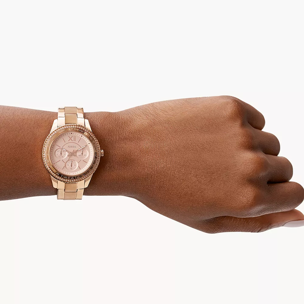 Fossil ES5106 Stella Sport Rose Gold Stainless Steel 37mm zegarek fashion-modowy Stella - miniatura 4