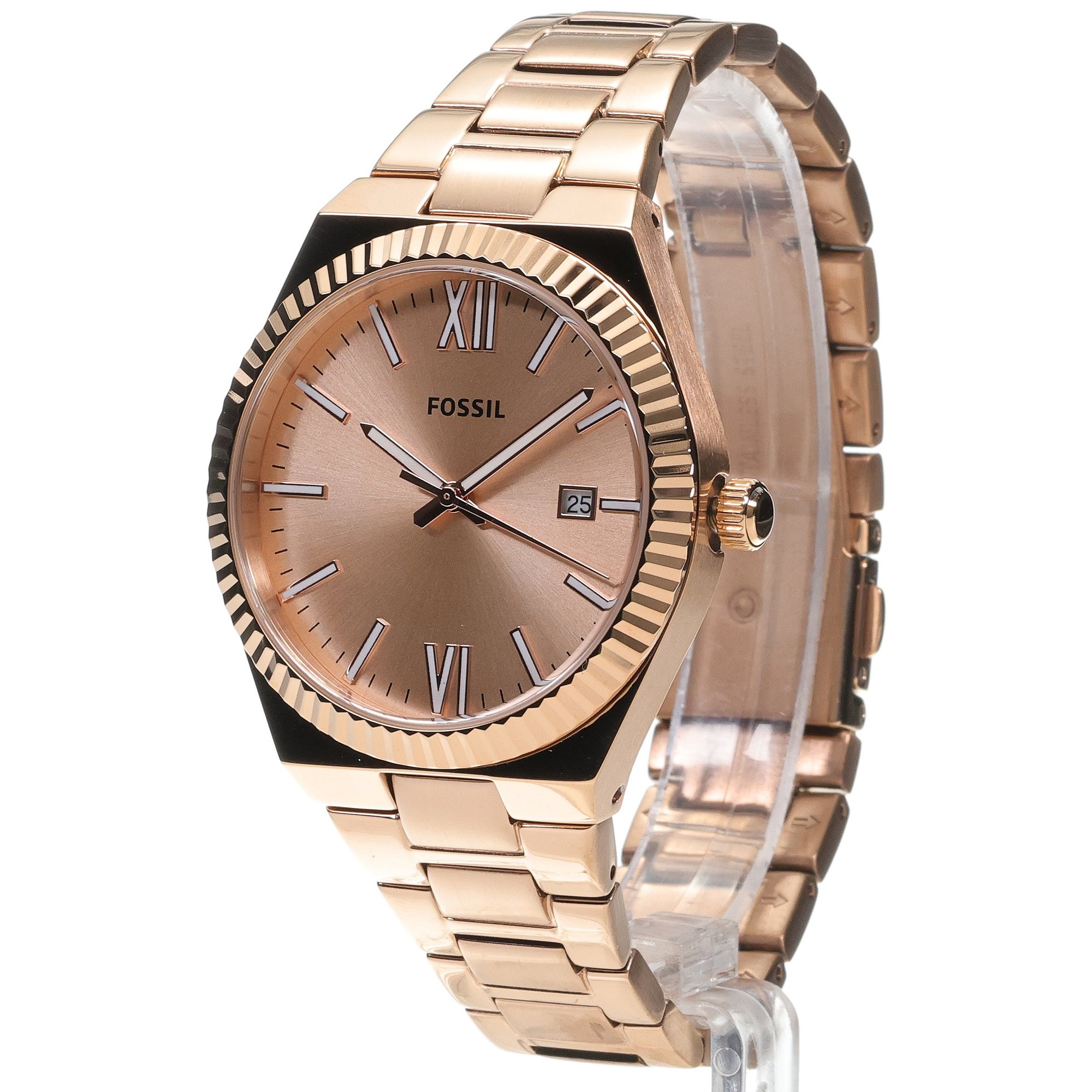 Fossil ES5258 Damskie SCARLETTE Rose Gold Stainless Steel 38mm zegarek damski fashion-modowy mineralne - miniatura 2