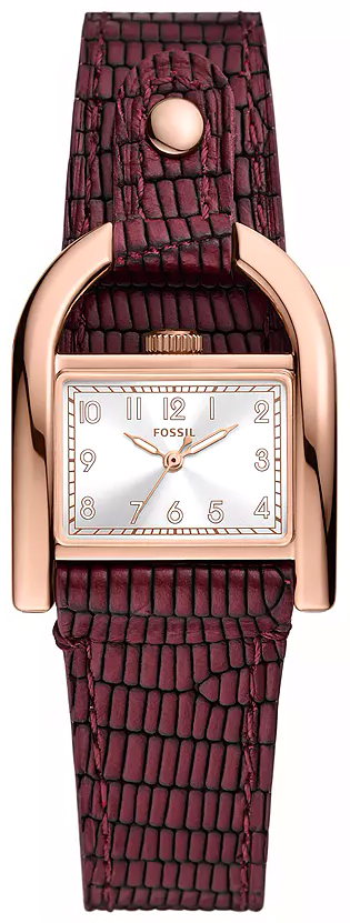 Fossil HARWELL Red Lizard Leather Strap 28mm ES5301