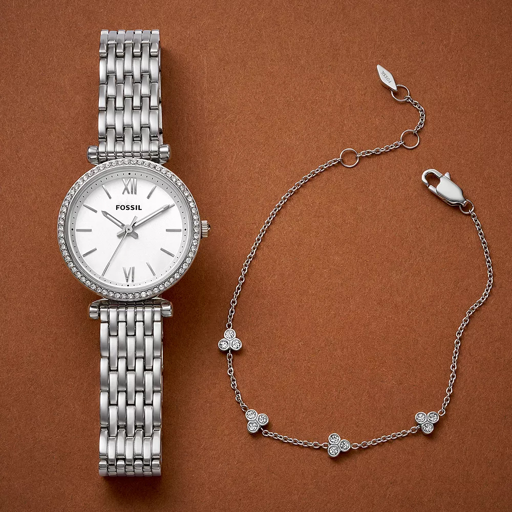 Fossil ES5315SET zegarek srebrny fashion-modowy Damskie bransoleta - miniatura 6