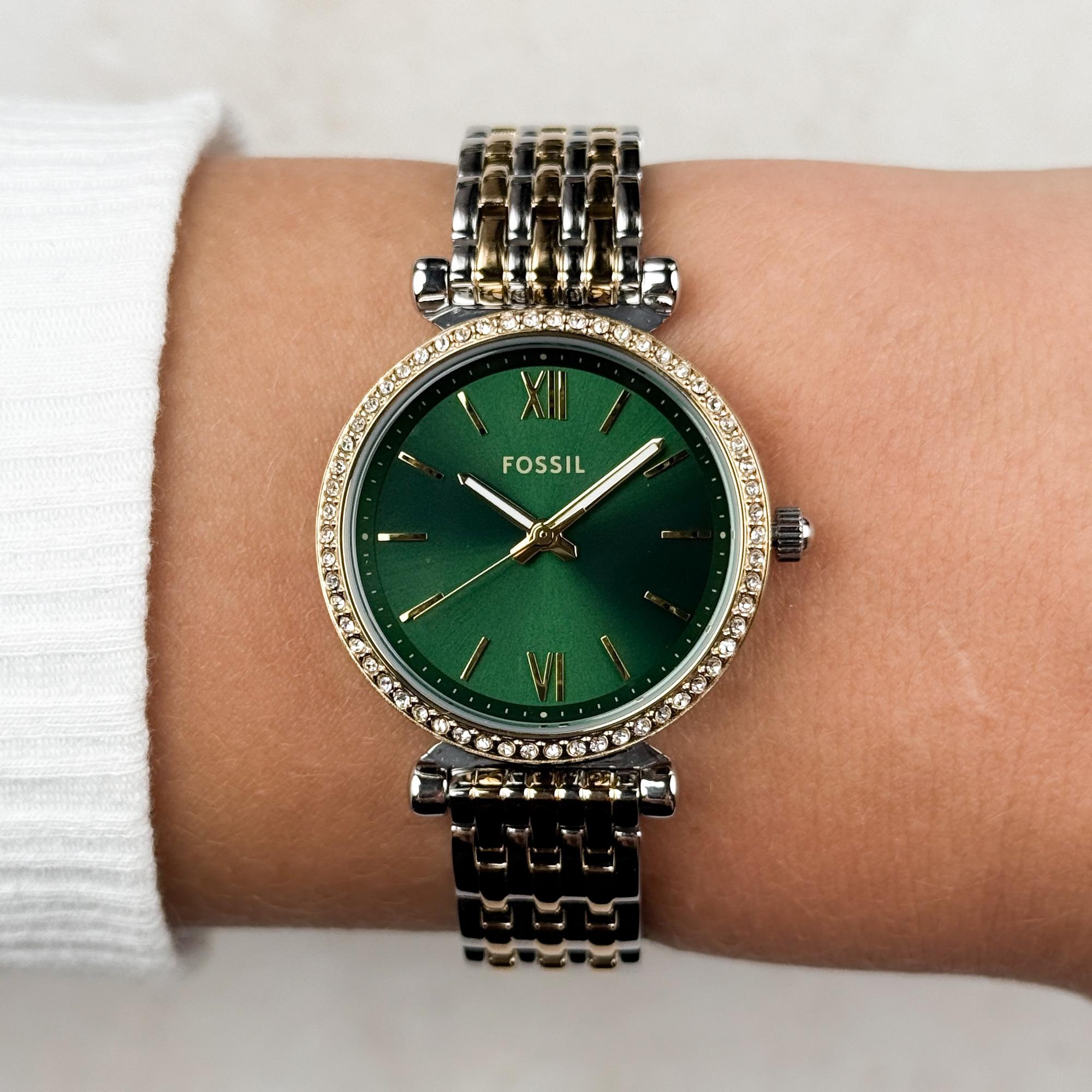 Fossil ES5439 zegarek srebrny fashion-modowy The Minimalist bransoleta