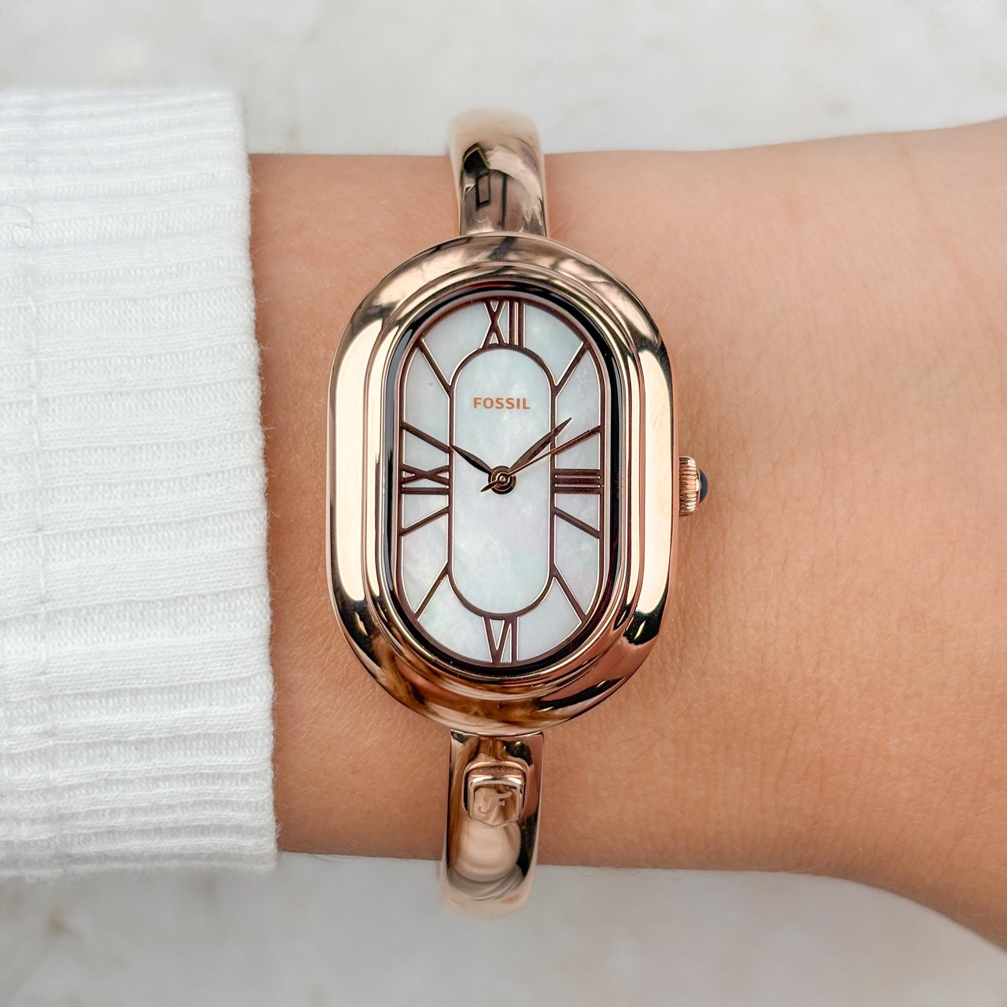 Fossil ES5472 zegarek różowe złoto fashion-modowy Damskie bransoleta - miniatura 6