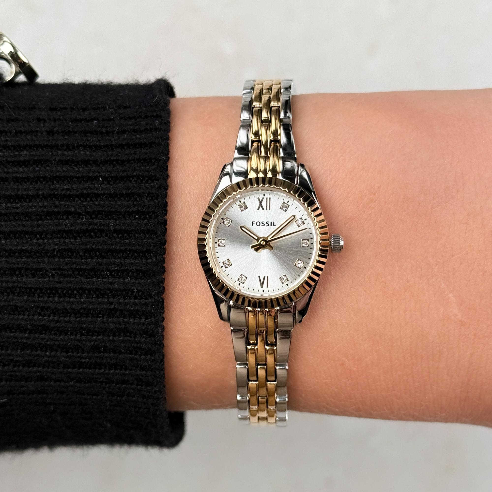 Fossil ES5473 zegarek damski Damskie srebrny