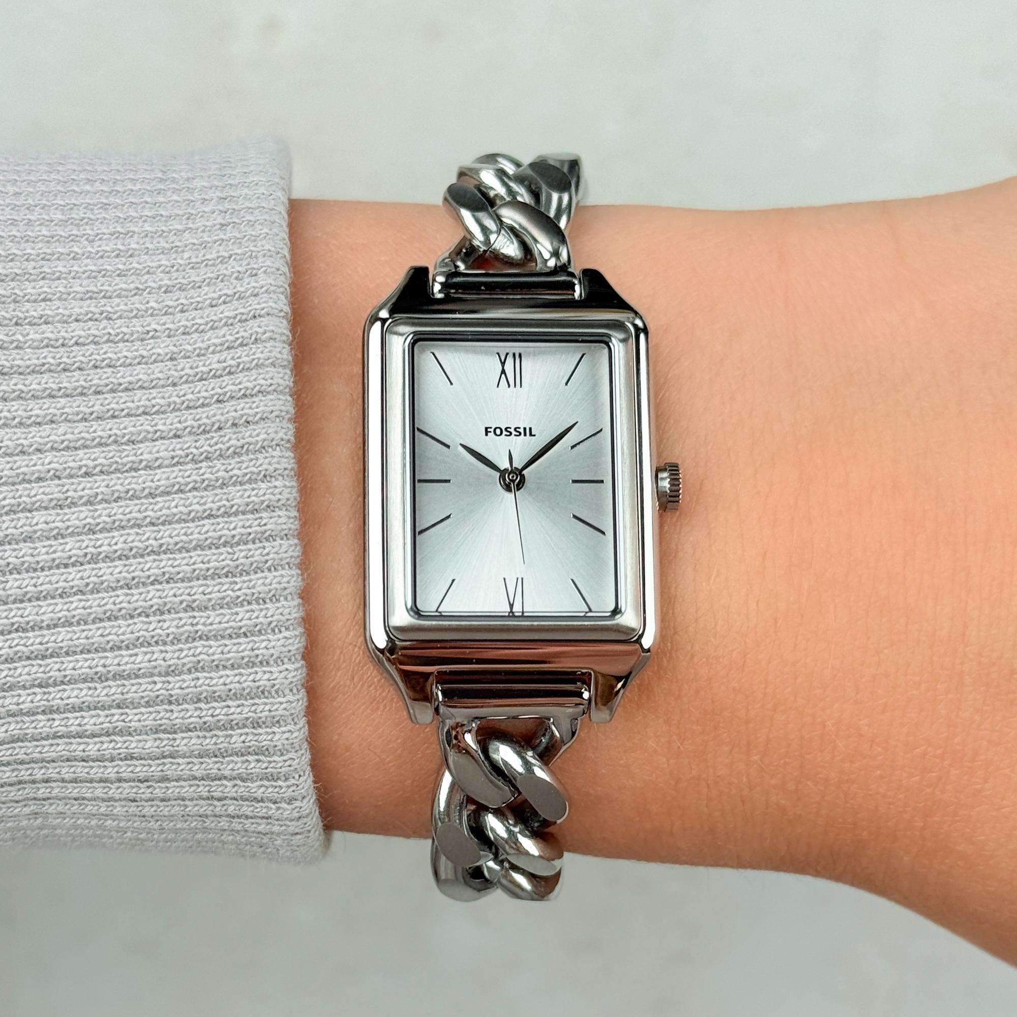 Fossil ES5477 Raquel Damskie fashion-modowy zegarek srebrny