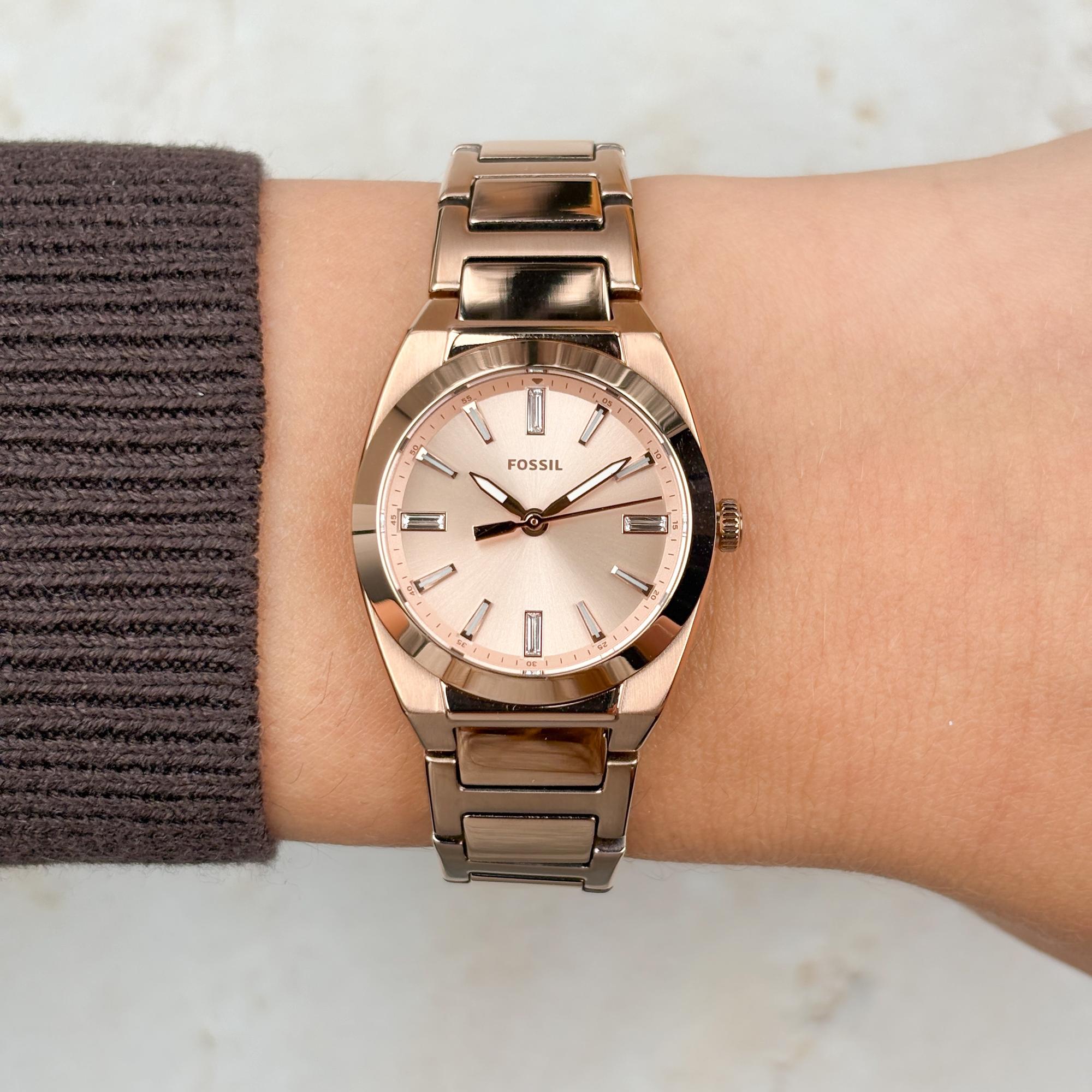 Fossil ES5491 zegarek damski Damskie różowe złoto - miniatura 12