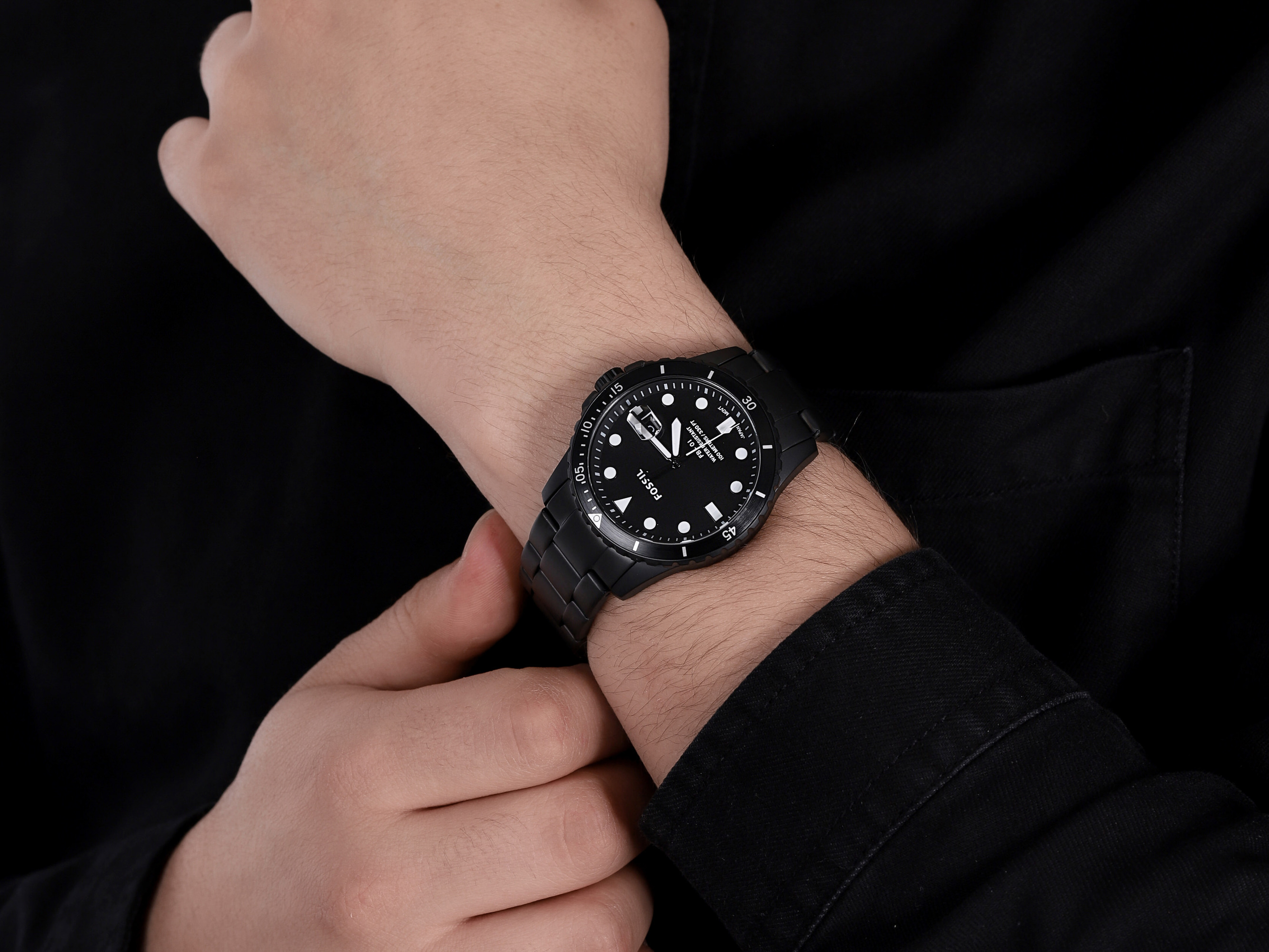 Fossil FS5659 FB-01 FB-01 klasyczny zegarek czarny - miniatura 4