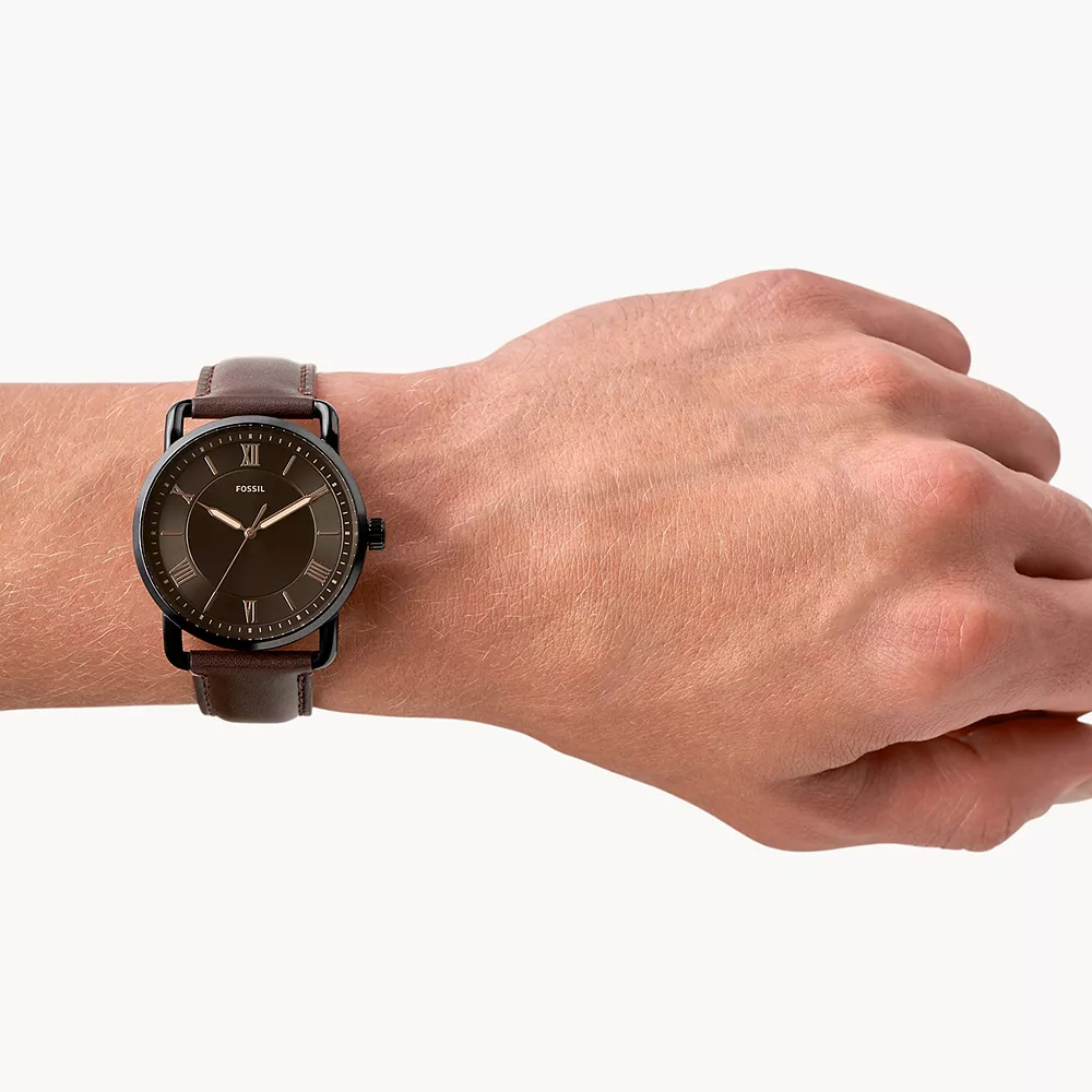 Fossil FS5666 COPELAND THREE-HAND BROWN LEATHER zegarek klasyczny Copeland - miniatura 4