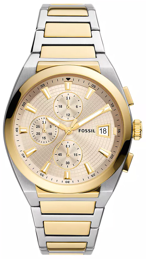 Fossil EVERETT CHRONOGRAPH Bicolor Stainless Steel 42mm FS5796