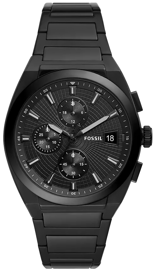 Fossil EVERETT CHRONOGRAPH Black Stainless Steel 42mm FS5797