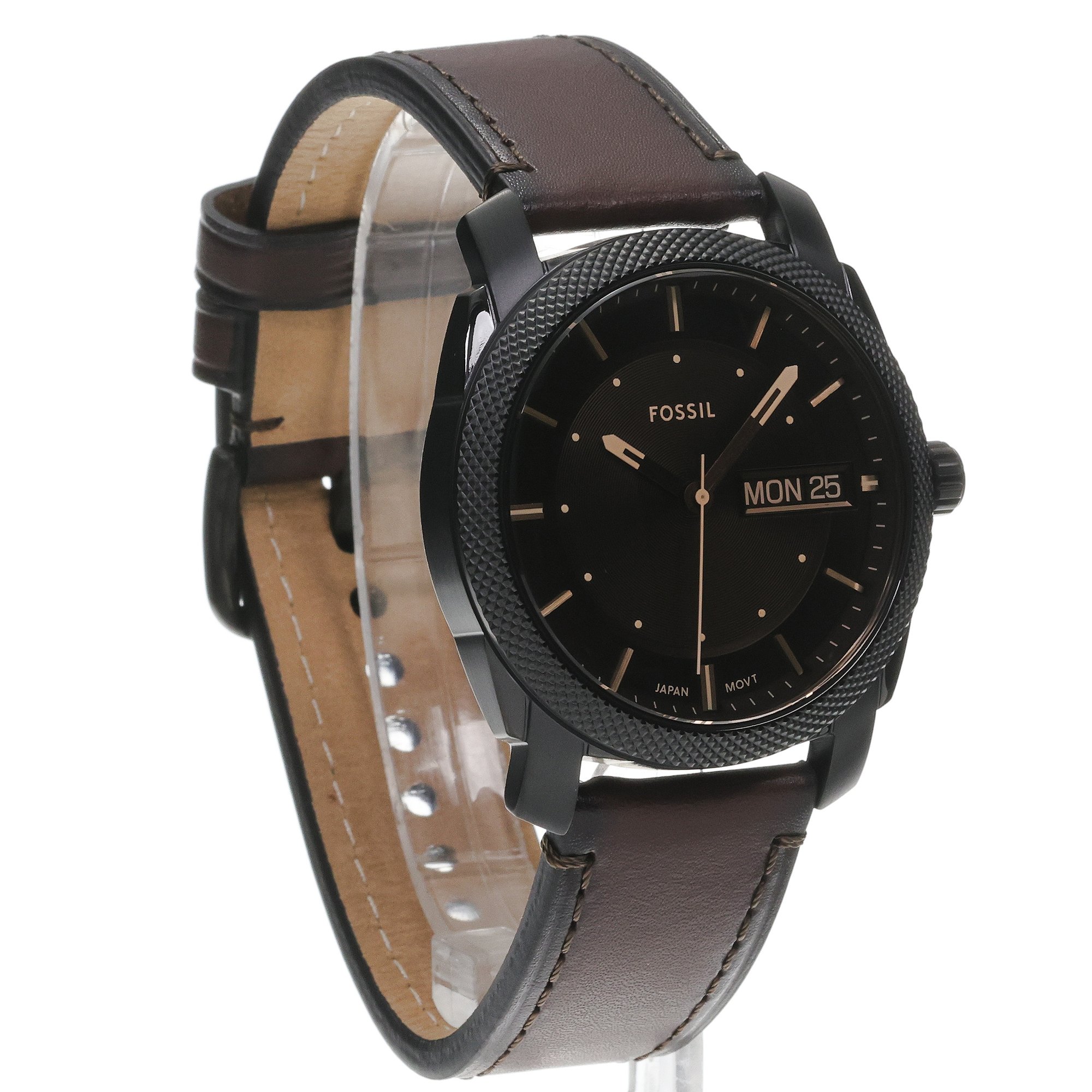 Fossil FS5901 zegarek czarny klasyczny Machine pasek - miniatura 3