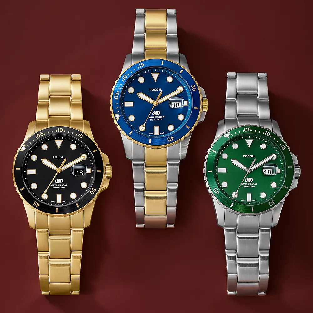 Fossil FS6035 zegarek złoty klasyczny Męskie bransoleta - miniatura 5