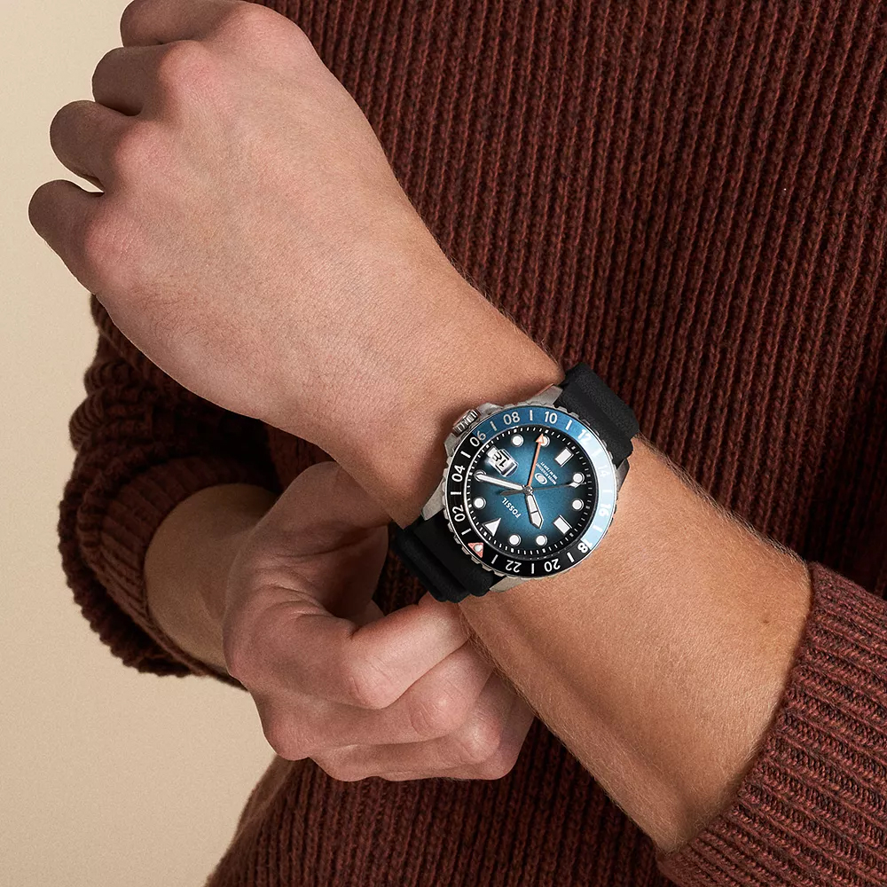 Fossil FS6049 zegarek srebrny klasyczny Męskie pasek - miniatura 9