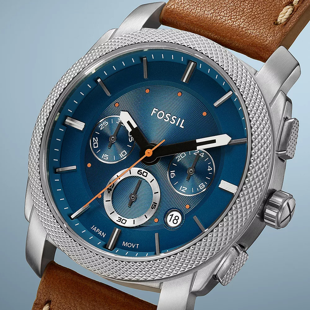 Fossil FS6059 zegarek srebrny klasyczny Męskie pasek - miniatura 4
