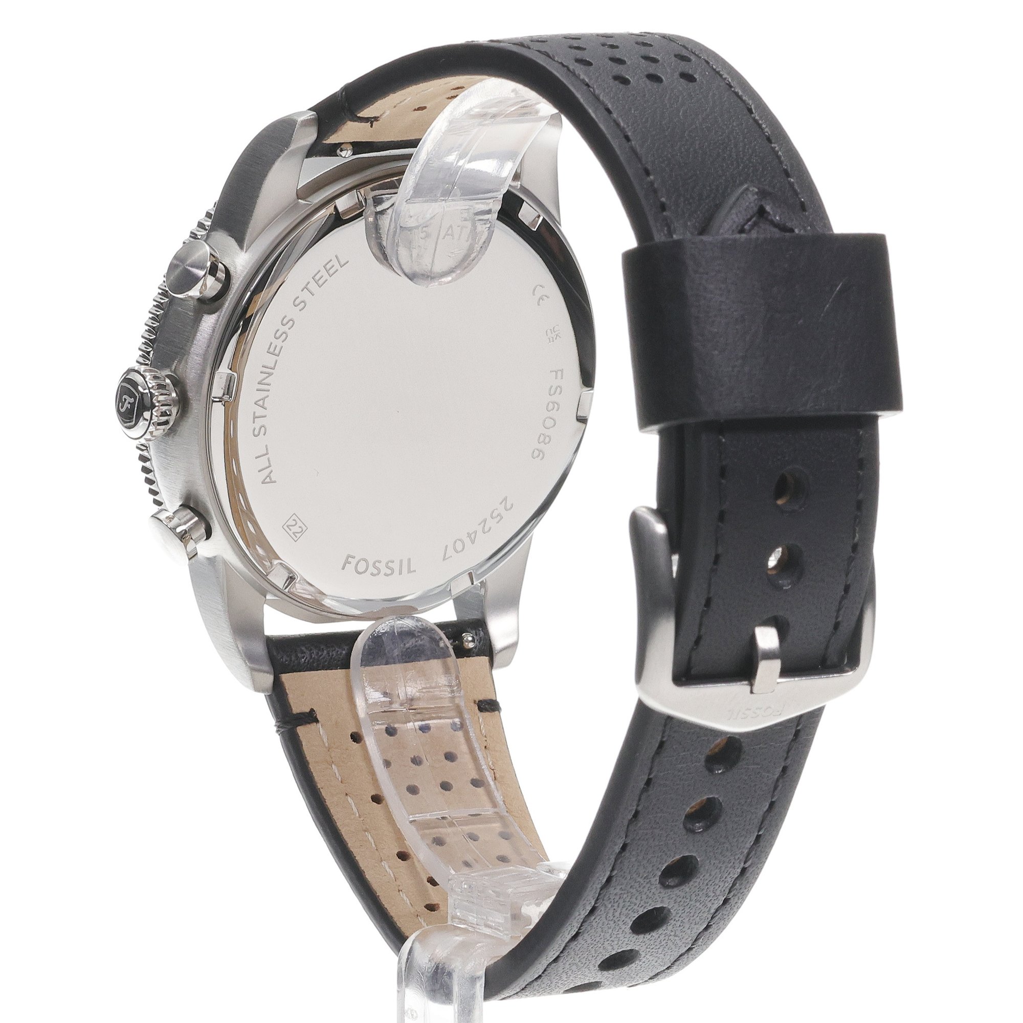 Fossil FS6086 zegarek srebrny klasyczny Fossil pasek - miniatura 4