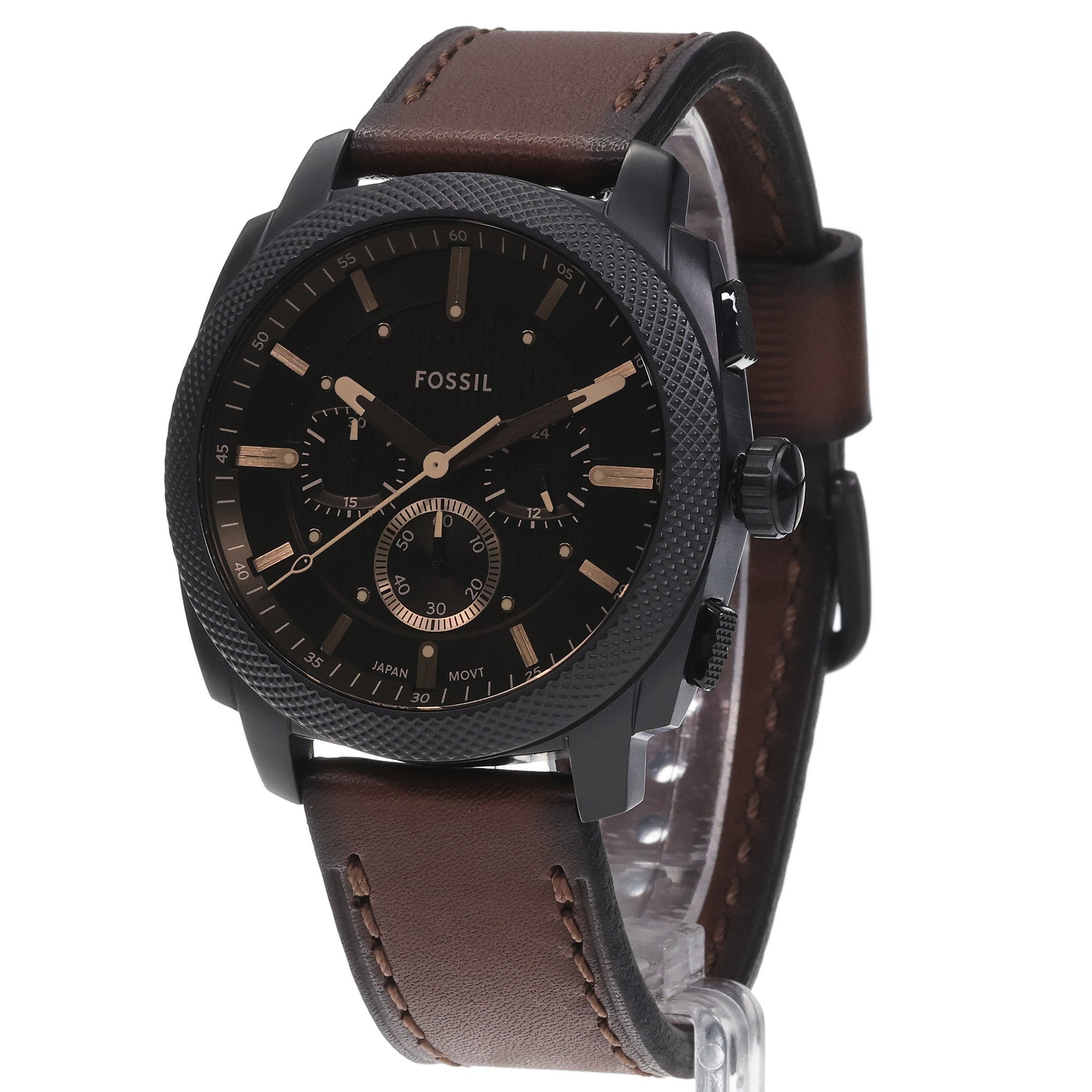 Fossil FS6102SET zegarek czarny sportowy Machine pasek - miniatura 2