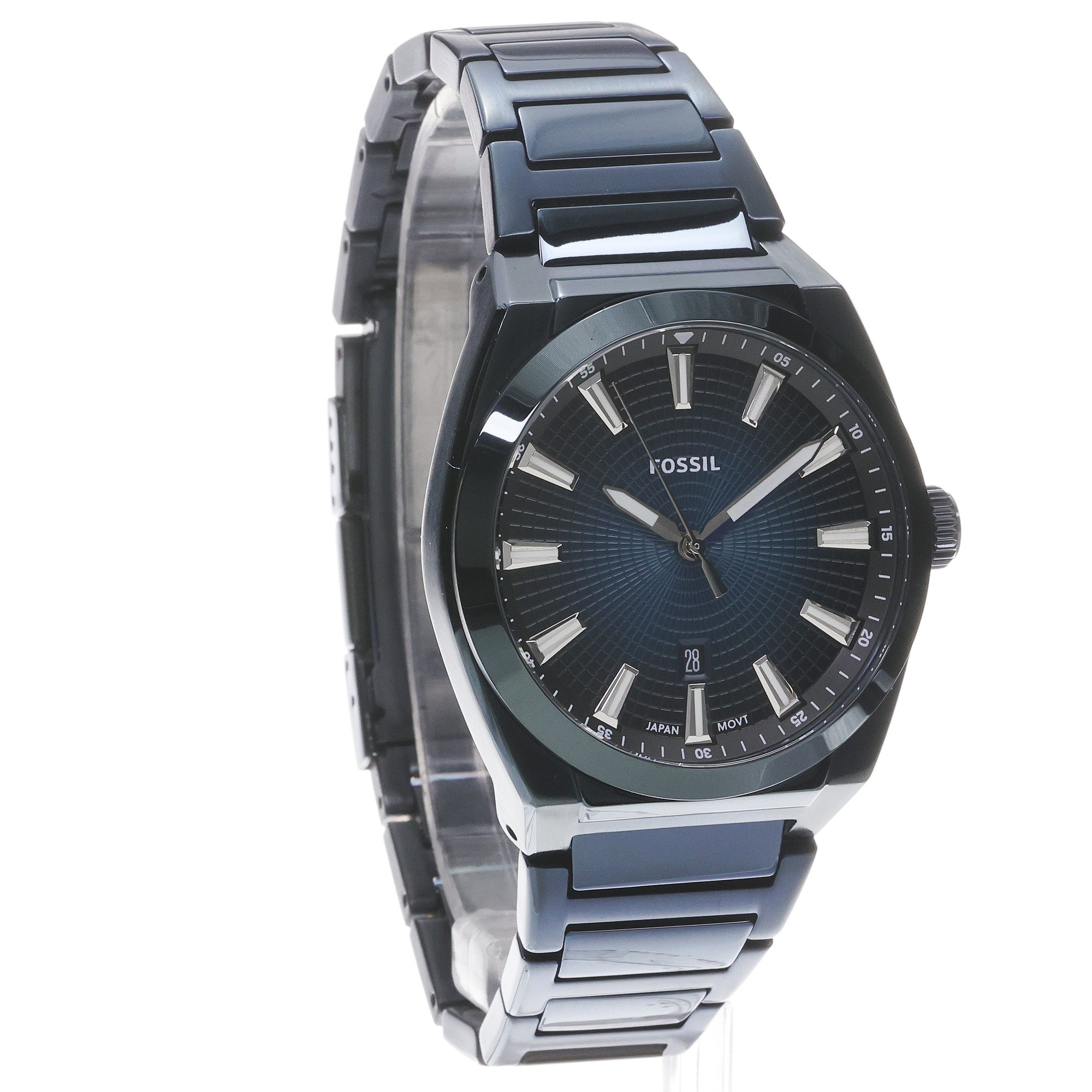 Fossil FS6169 Everett Navy Męskie klasyczny zegarek niebieski - miniatura 3