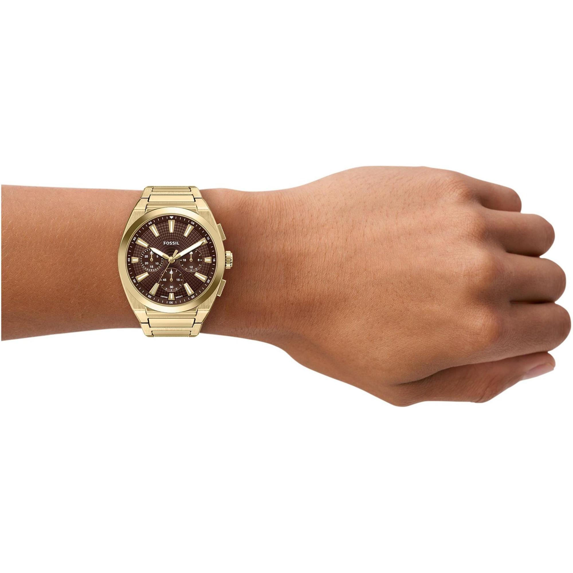 Fossil FS6184 Męskie Everett Chronograph zegarek męski fashion-modowy mineralne - miniatura 8