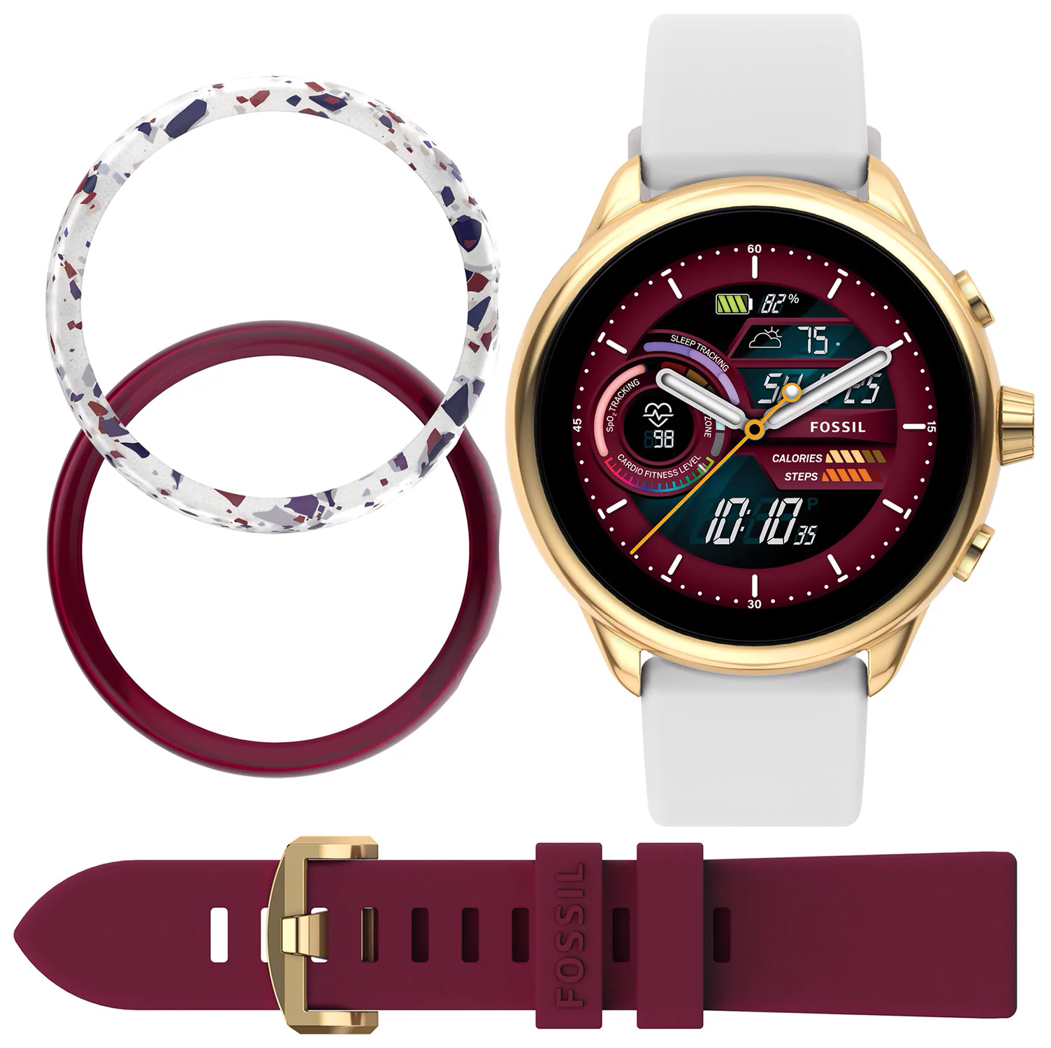Fossil Smartwatches Gen 6 Wellness Edition Smartwatch  FTW4073SET