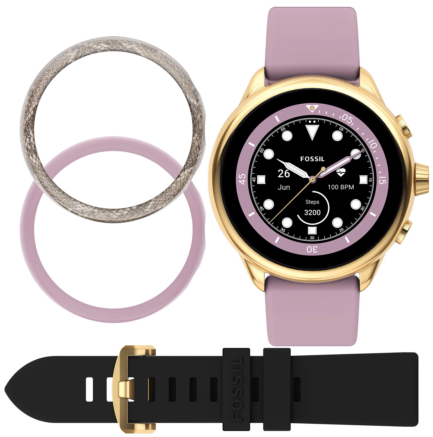 Fossil Smartwatches Gen 6 Wellness Edition Smartwatch  FTW4075SET