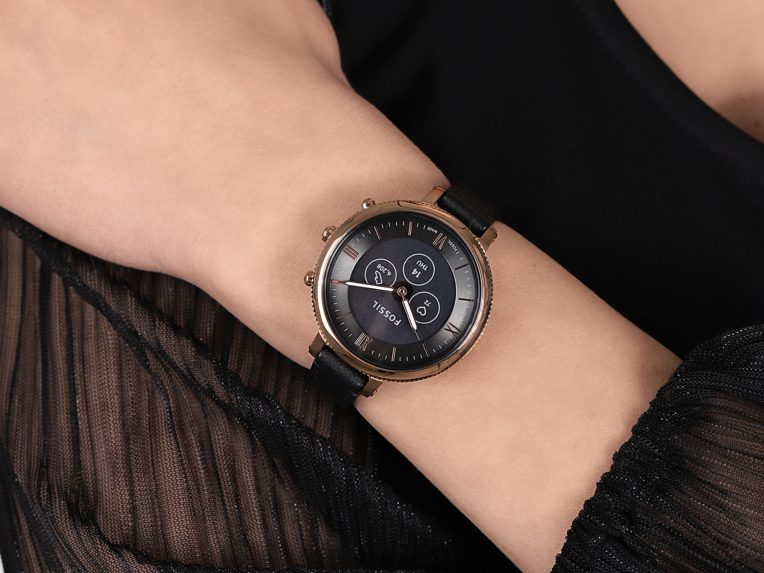 Fossil FTW7035 Hybrid Smartwatch smartwatch damski sportowy mineralne - miniatura 4