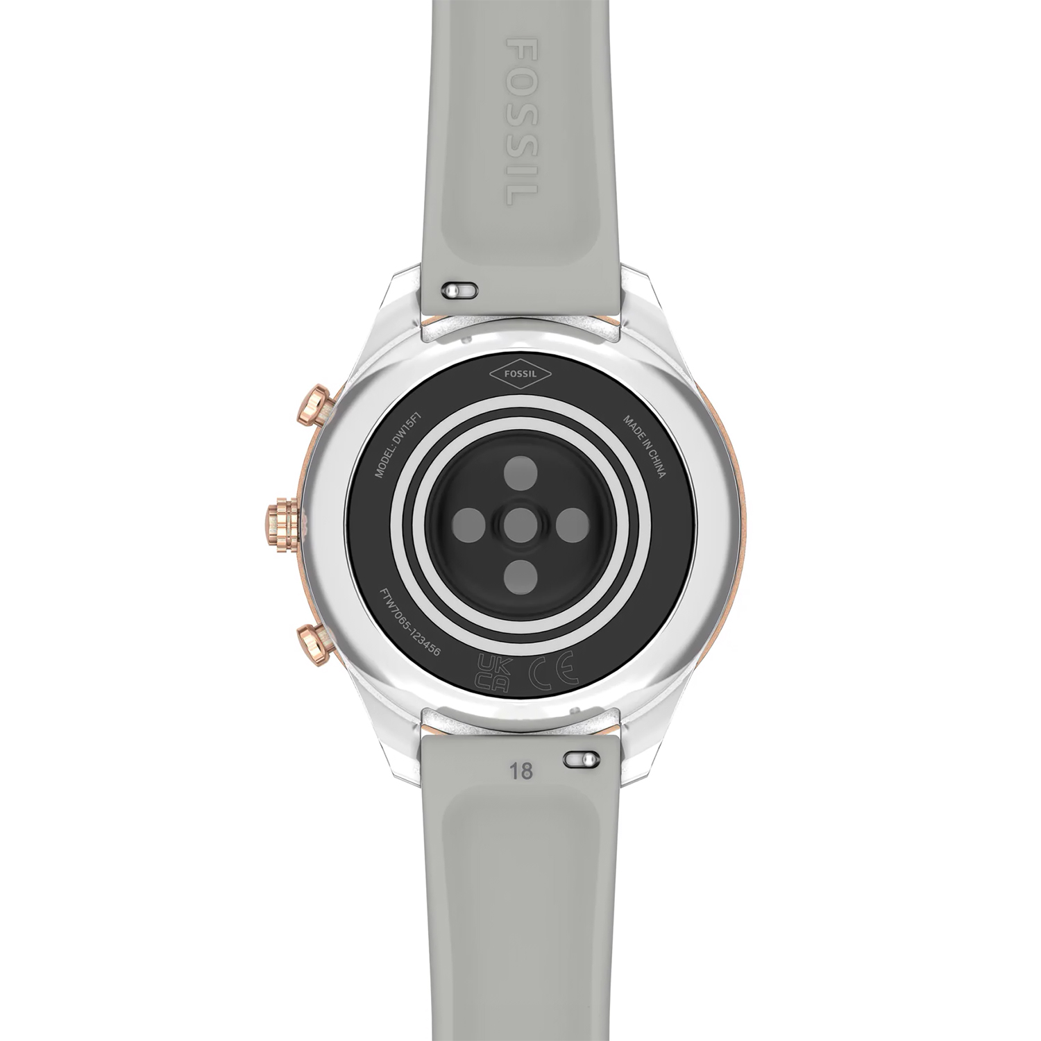 Fossil FTW7065 smartwatch srebrny sportowy Damskie bransoleta - miniatura 3
