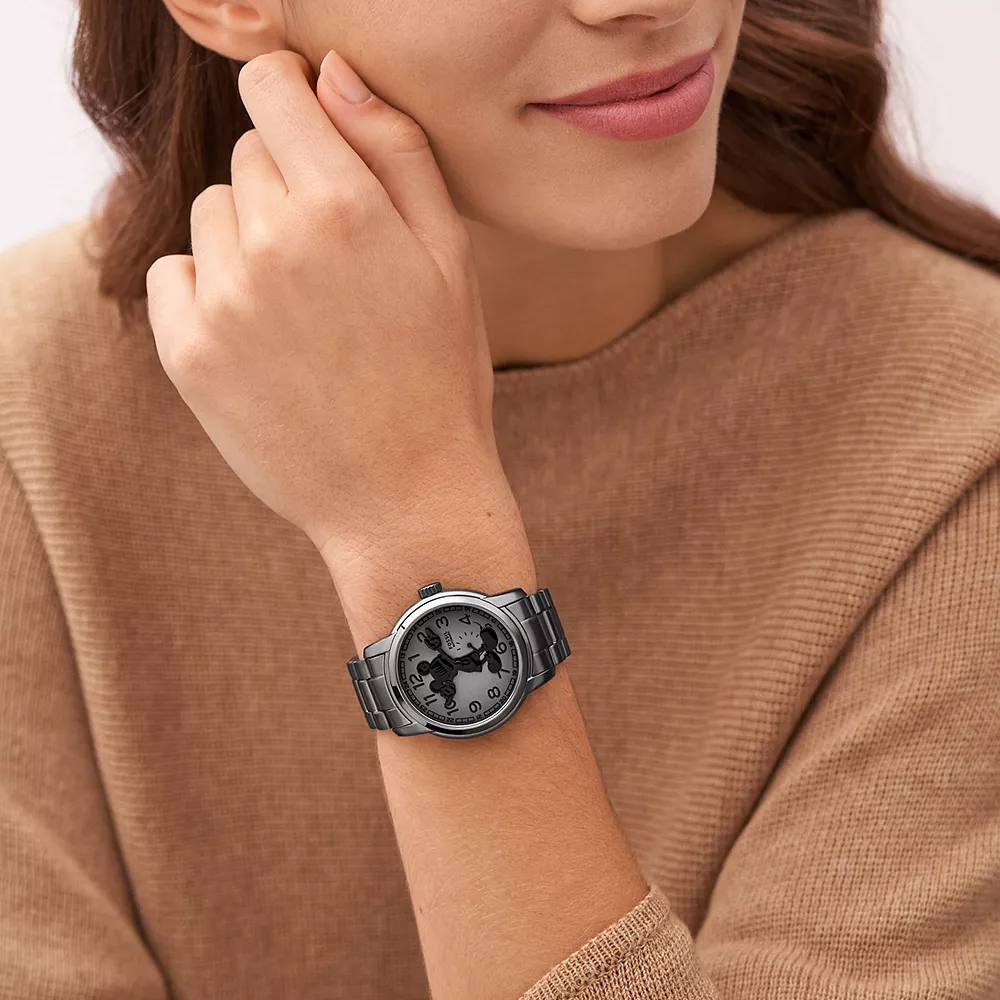Fossil LE1186 Automatic Disney Mickey Mouse x Fossil Limited Edition zegarek męski fashion-modowy szafirowe - miniatura 7